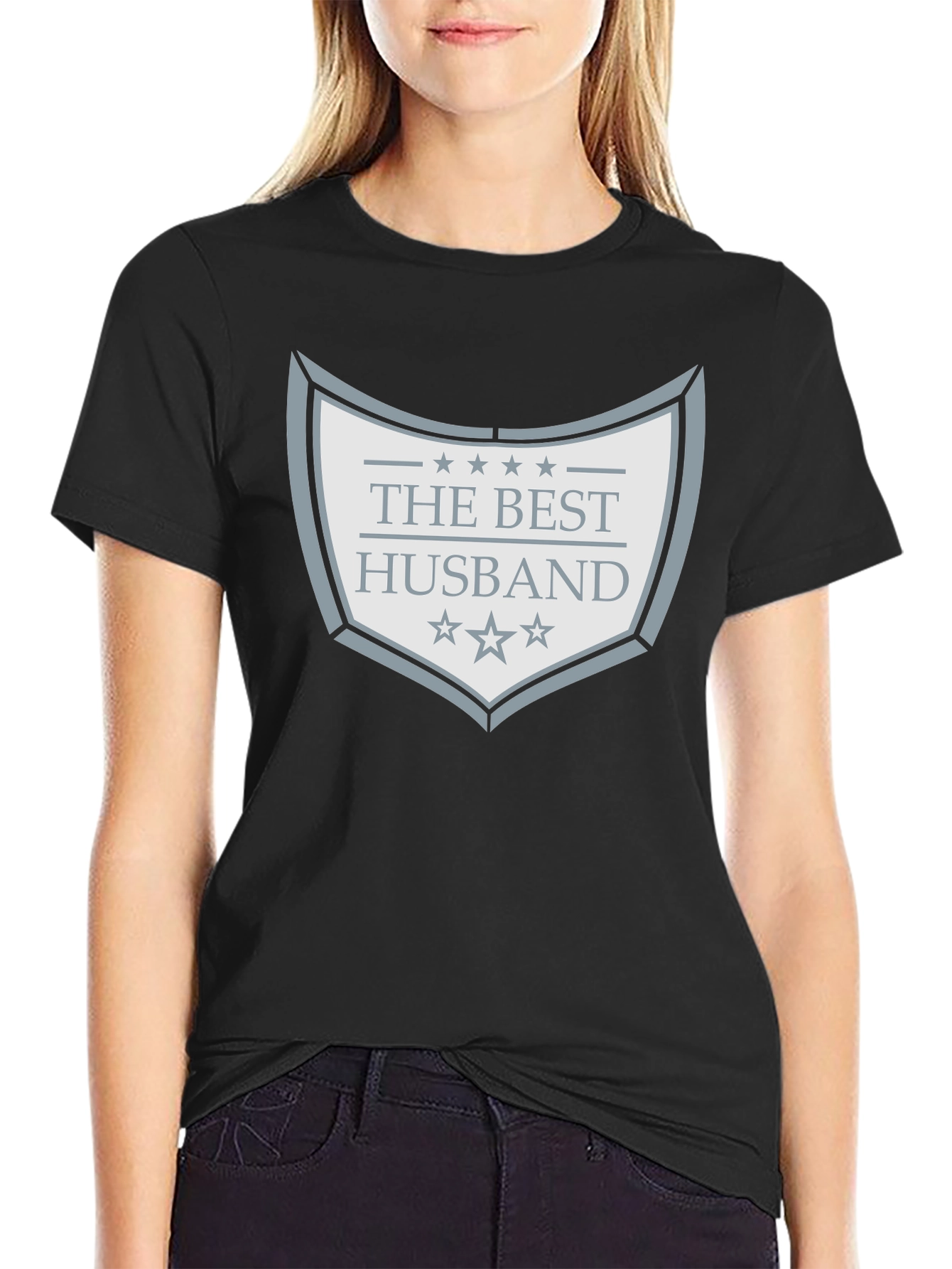 Black Best Husband Graphic T-Shirt - Black view 2