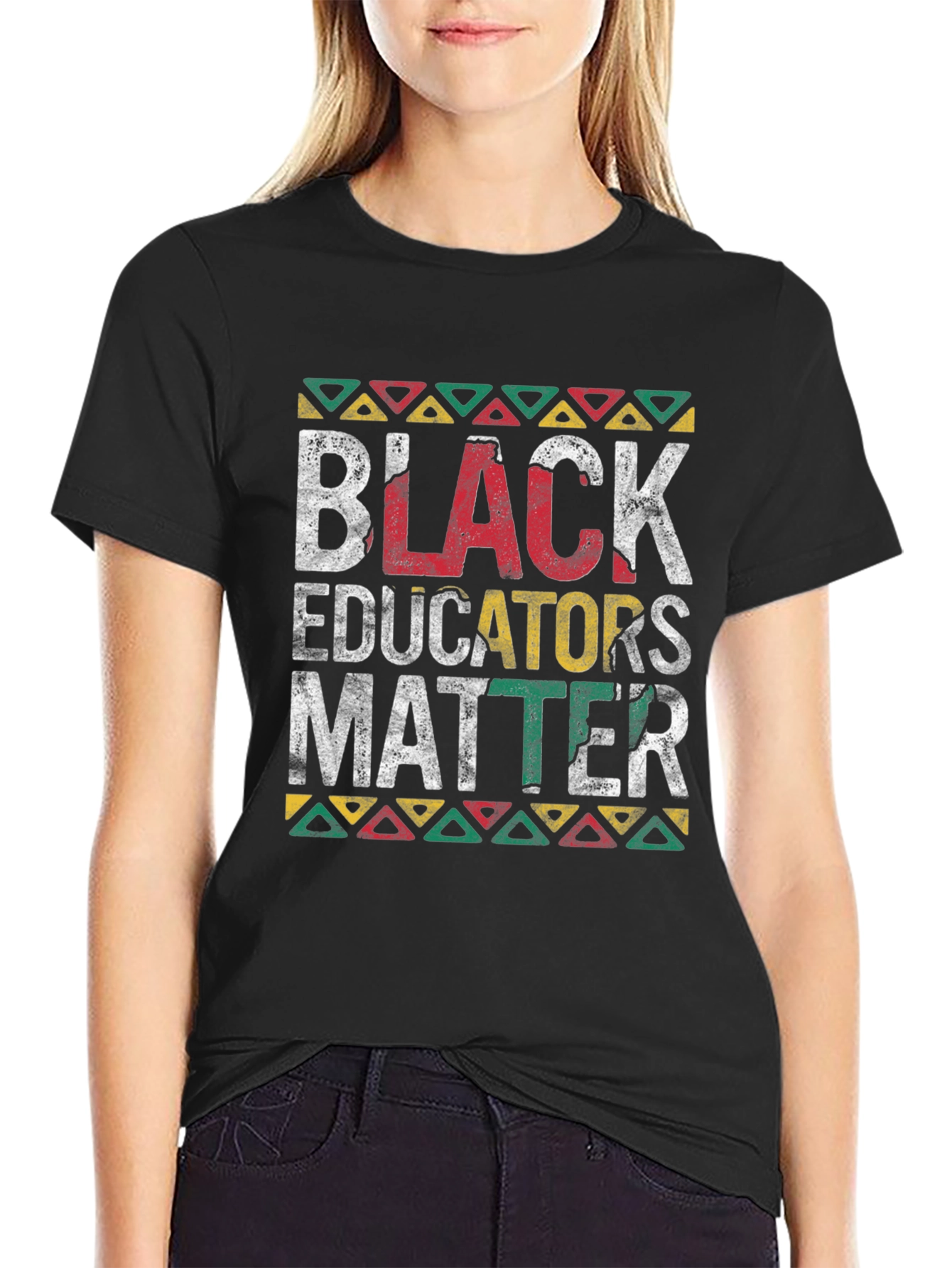Black Black Educators Matter Graphic T-Shirt view 2