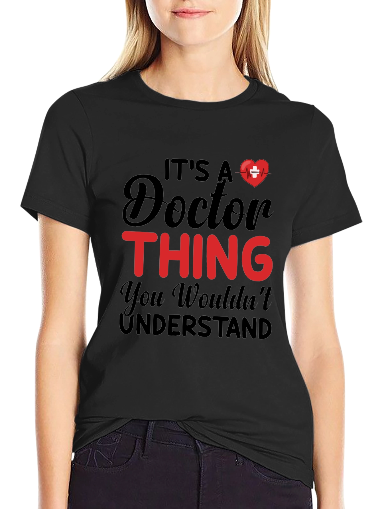Black It's a Doctor Thing - Graphic T-Shirt view 2