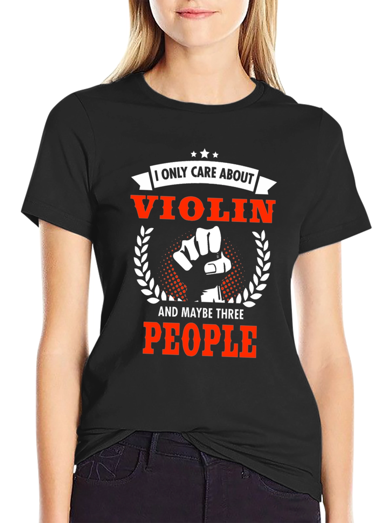 Black Violin Obsession T-Shirt - For Music Lovers view 2