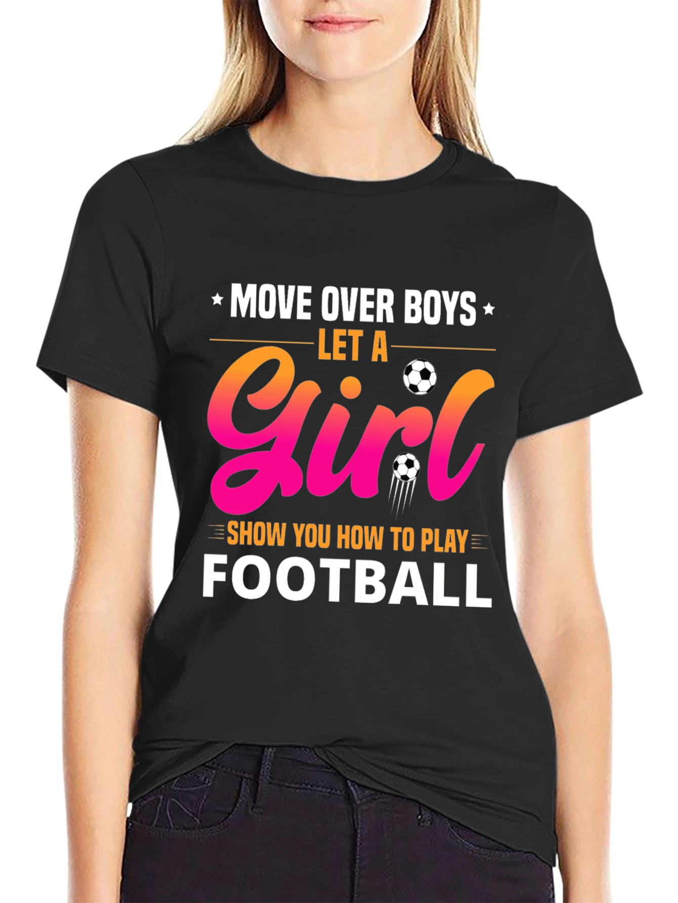 Girl's Football T-Shirt - 2