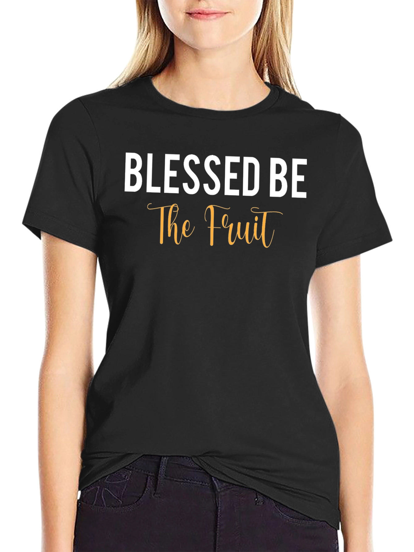 Black Blessed Be the Fruit Graphic Tee view 2