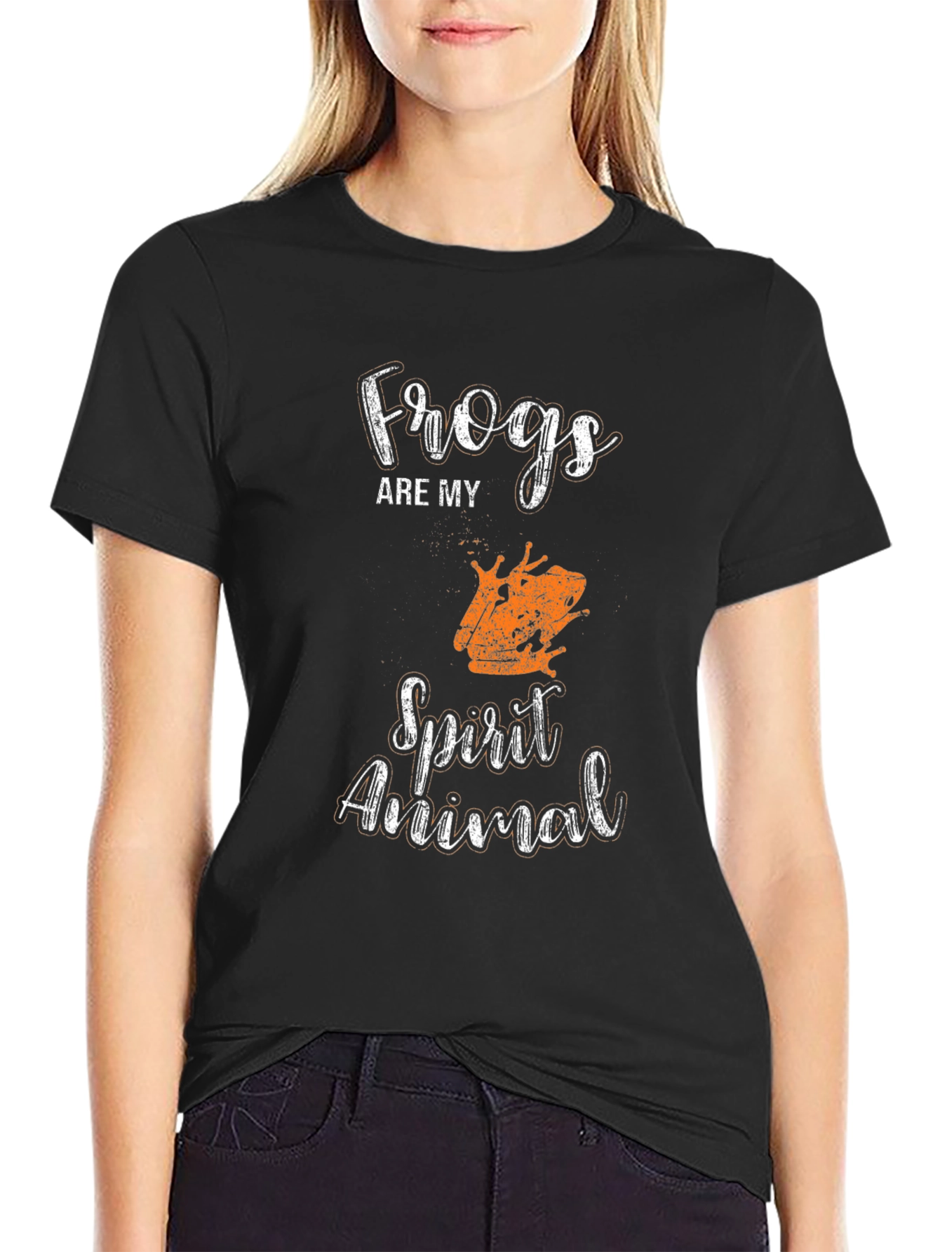 Black Frogs Are My Spirit Animal T-Shirt view 2