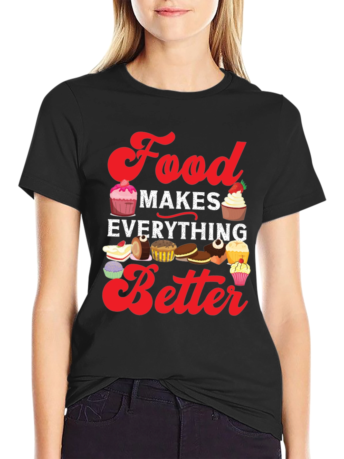 Black Food Makes Everything Better T-Shirt view 2