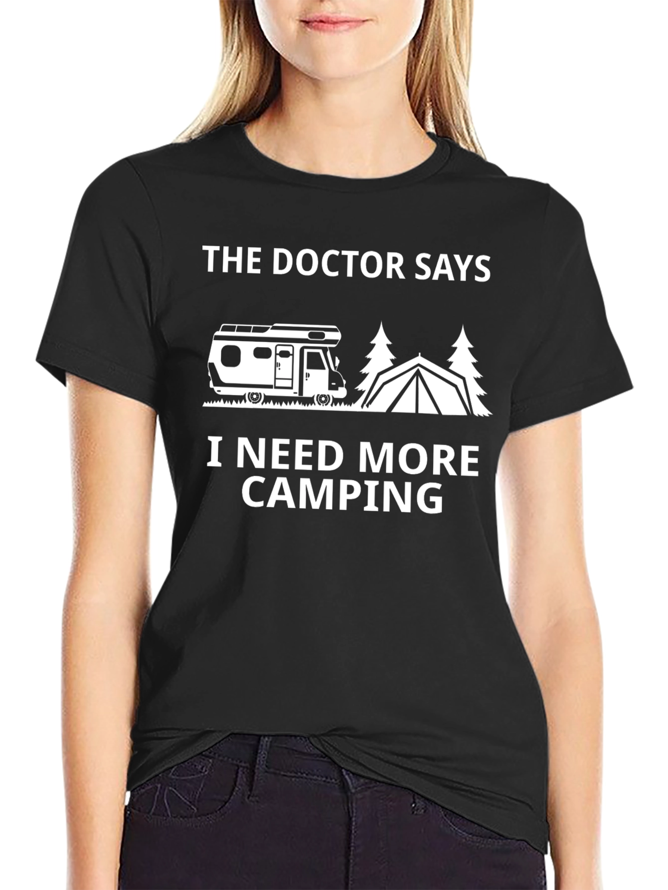 Black Doctor Says More Camping T-Shirt view 2