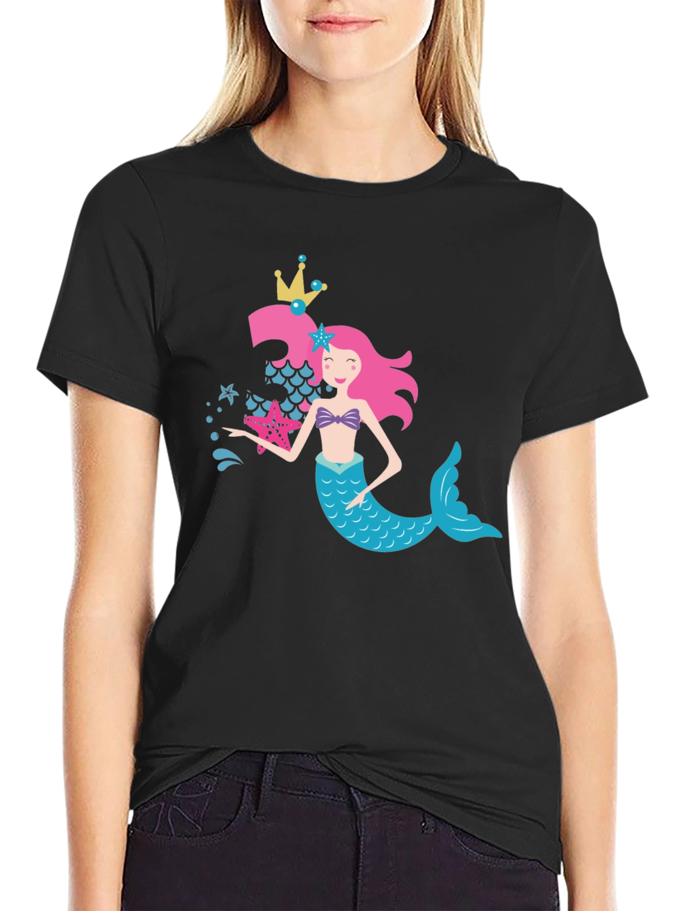 Mermaid Birthday Girl T-Shirt - 2