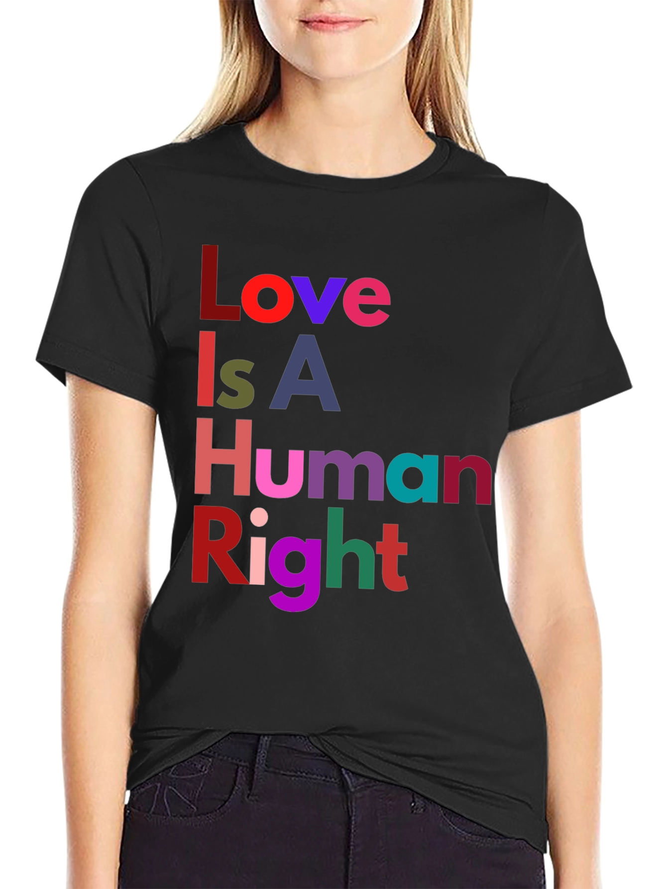 Black Love Is A Human Right Graphic Tee view 2