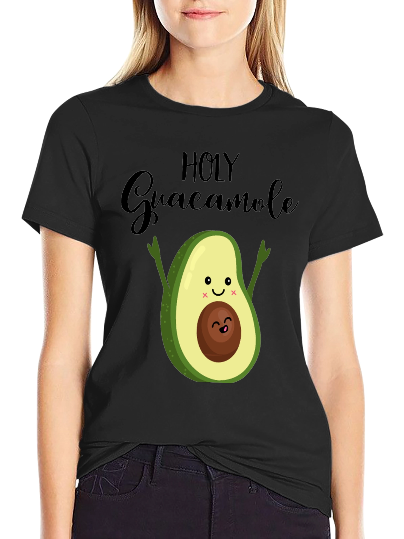 Holy Guacamole T-Shirt - Cute Avocado Design - 2