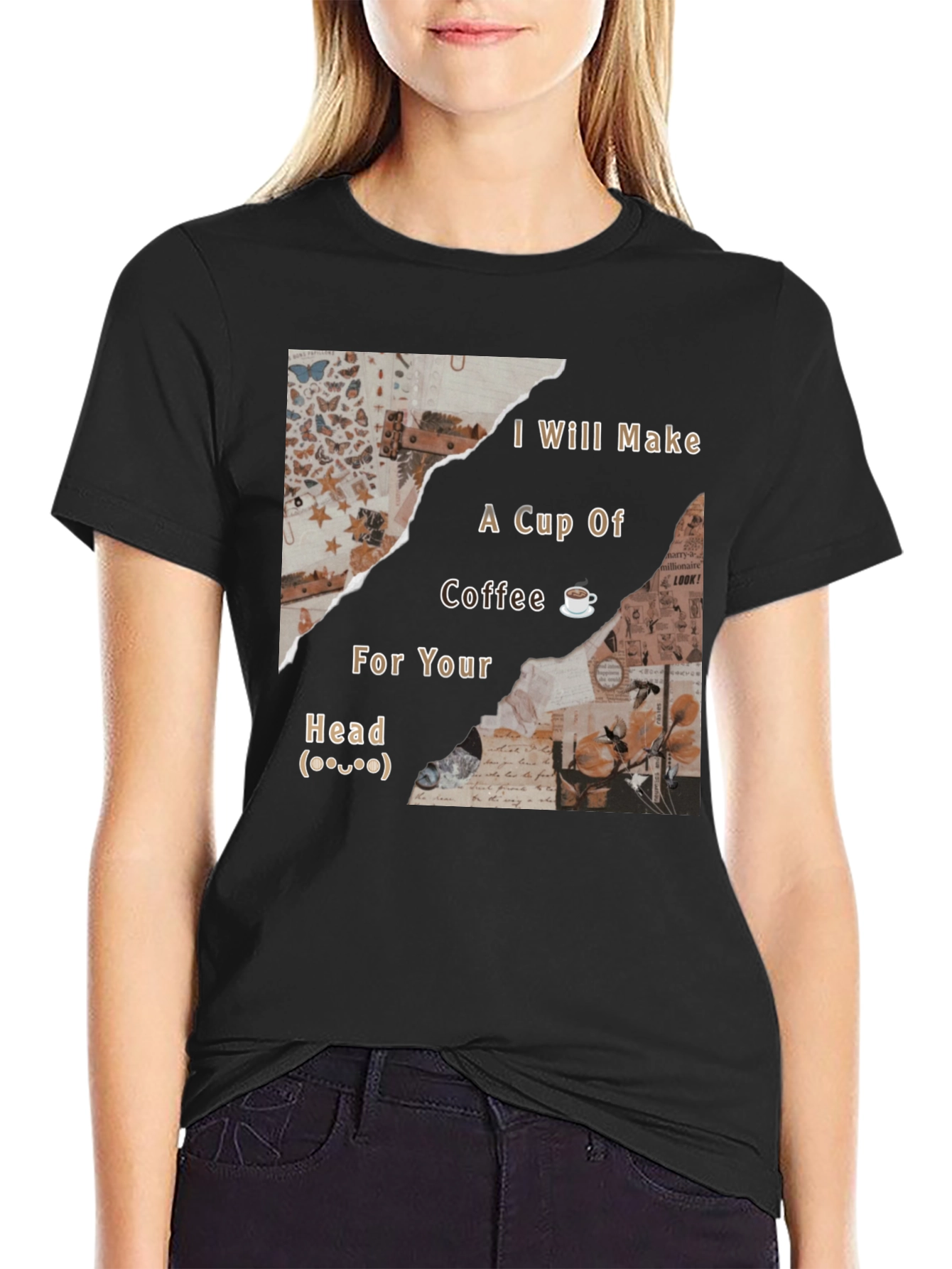 Black I Will Make Coffee For Your Head T-Shirt view 2