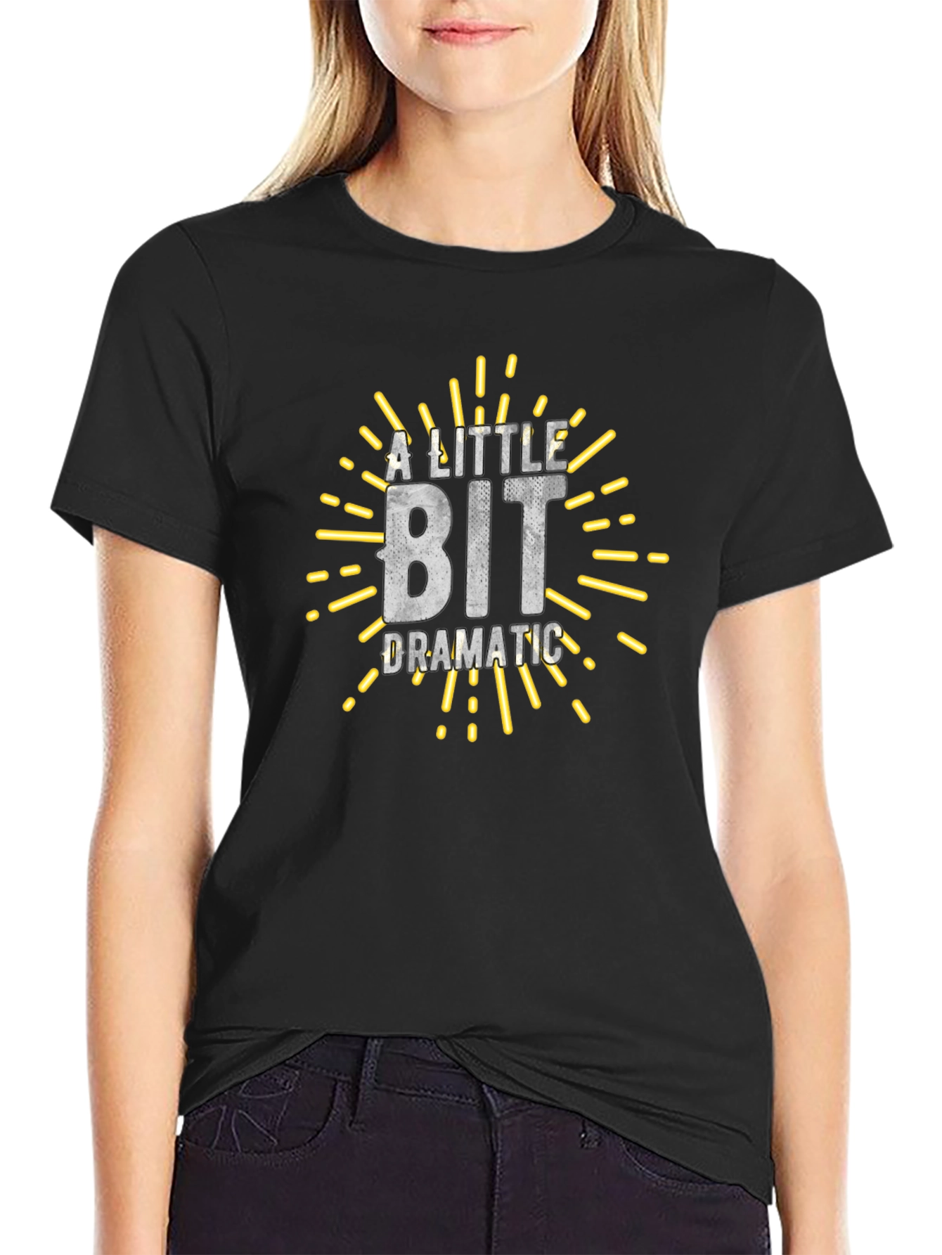 A Little Bit Dramatic Graphic Tee - Black - 2