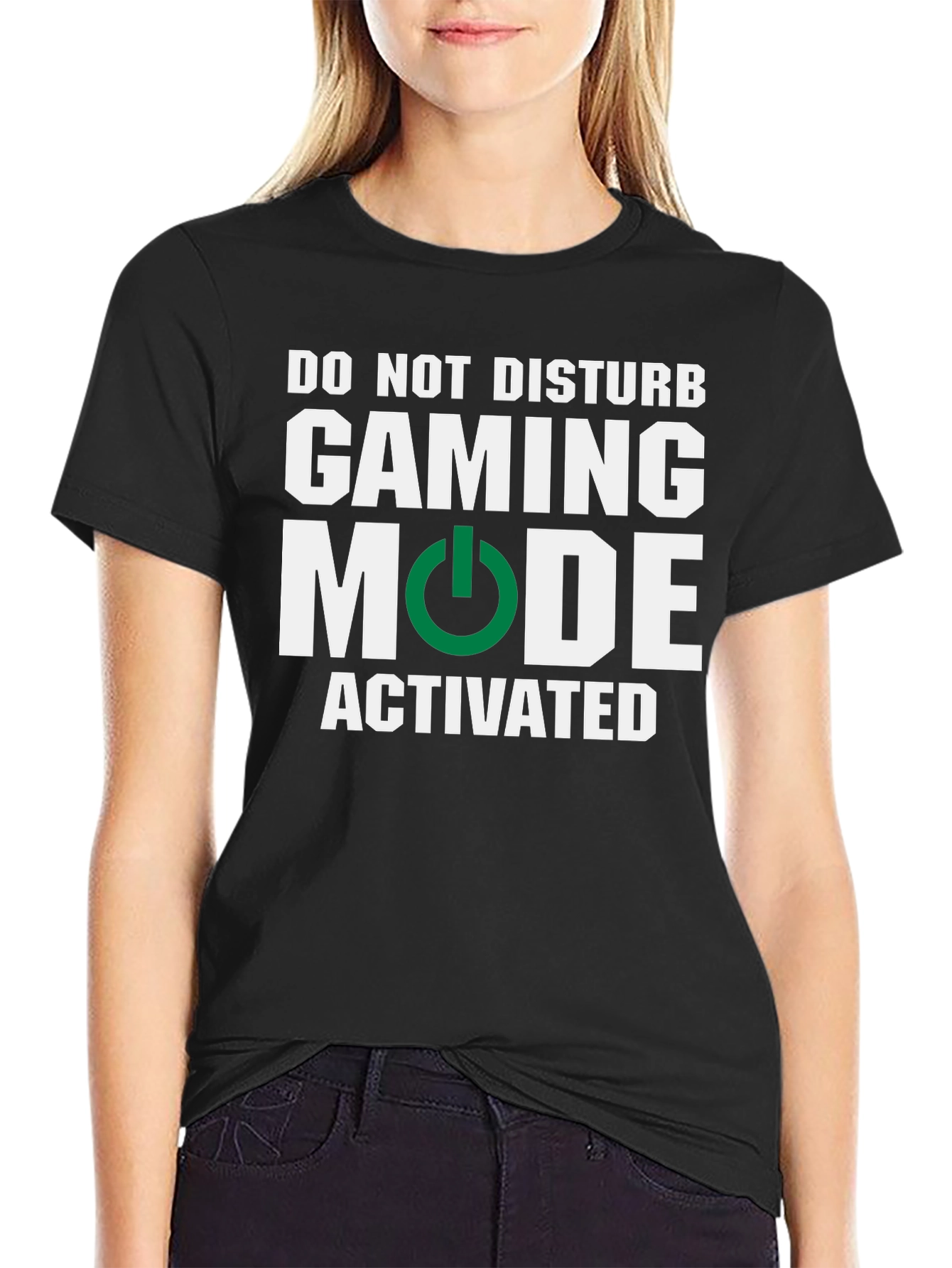 Black Gaming Mode Activated T-Shirt - Gamer Apparel view 2