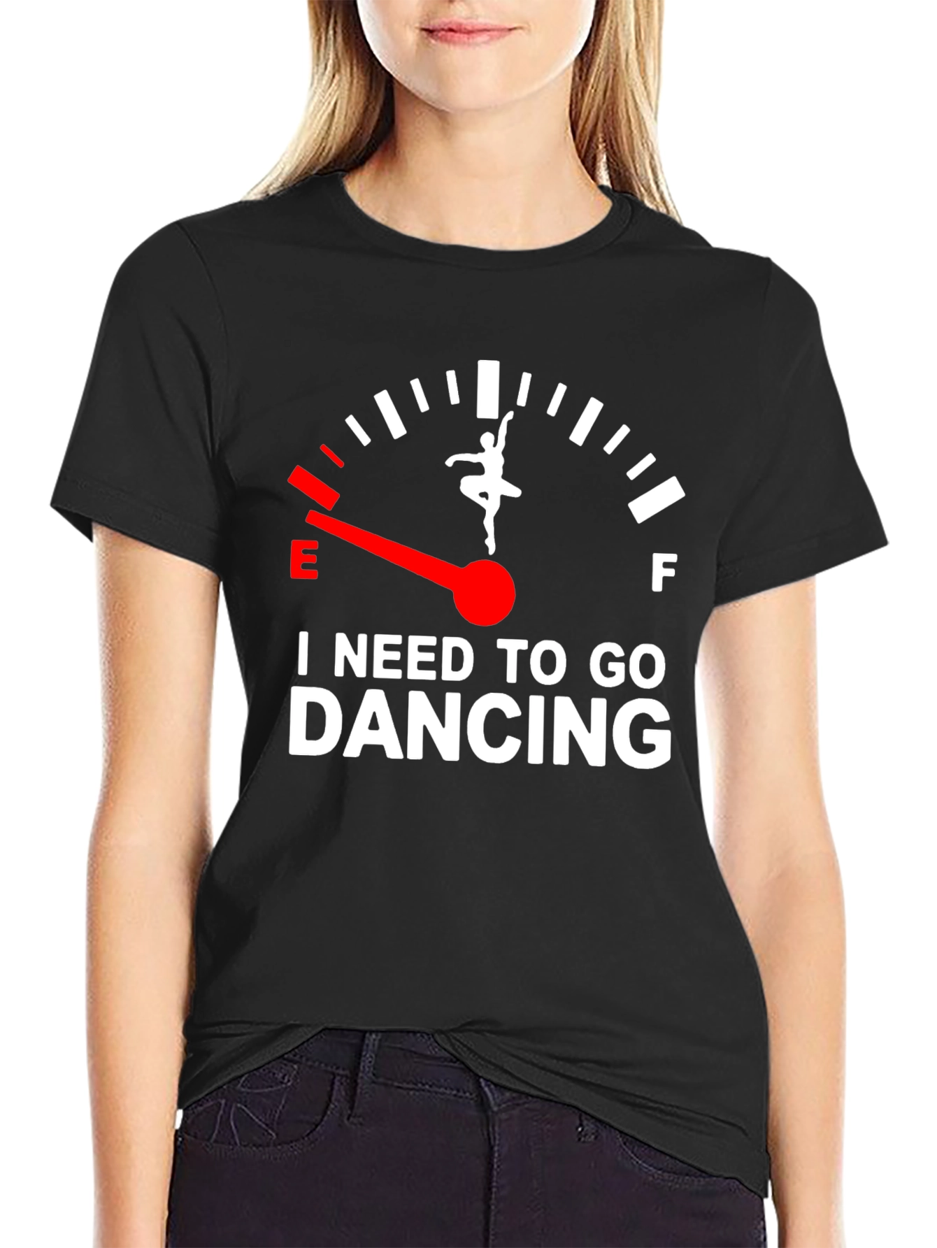 Black I Need To Go Dancing T-Shirt view 2