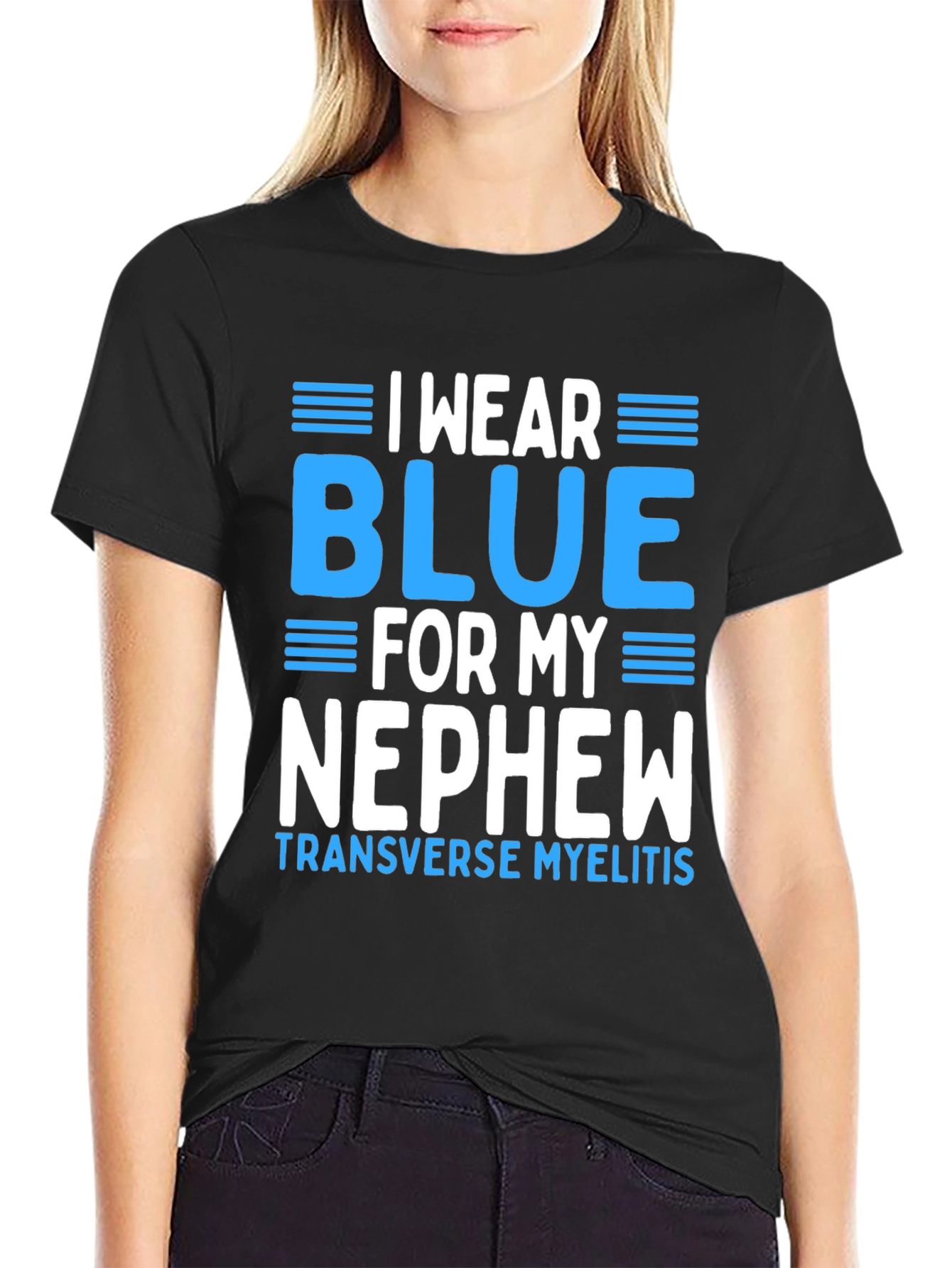 I Wear Blue For My Nephew T-Shirt - 2