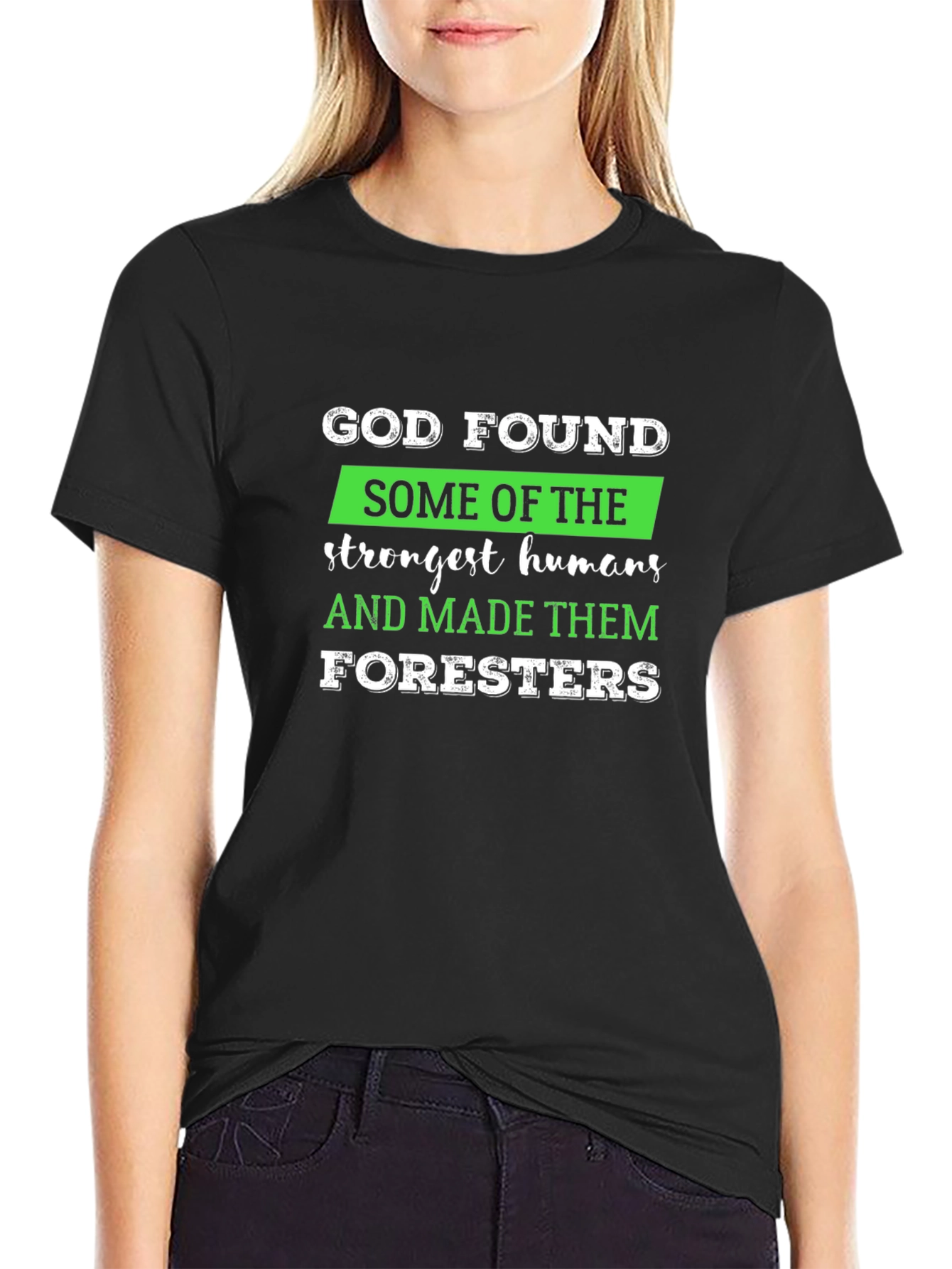 Black God Found Foresters T-Shirt view 2