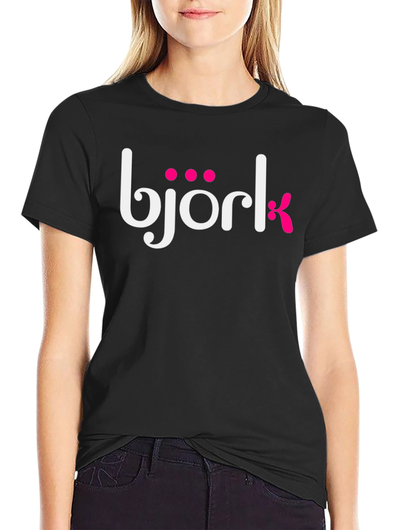 Black Bjork T-Shirt - Black Graphic Tee view 2