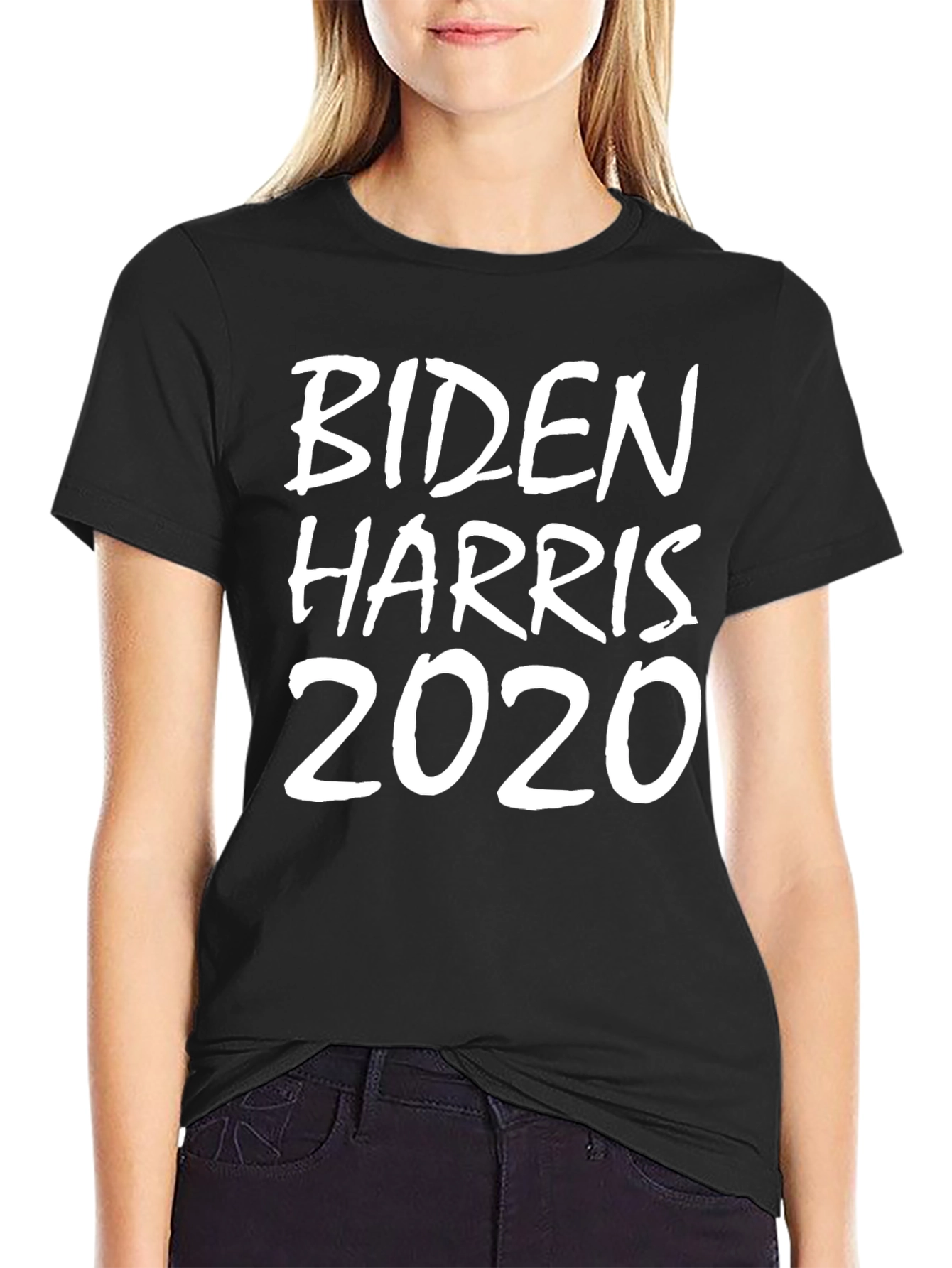 Black Biden Harris 2020 Graphic T-Shirt view 2