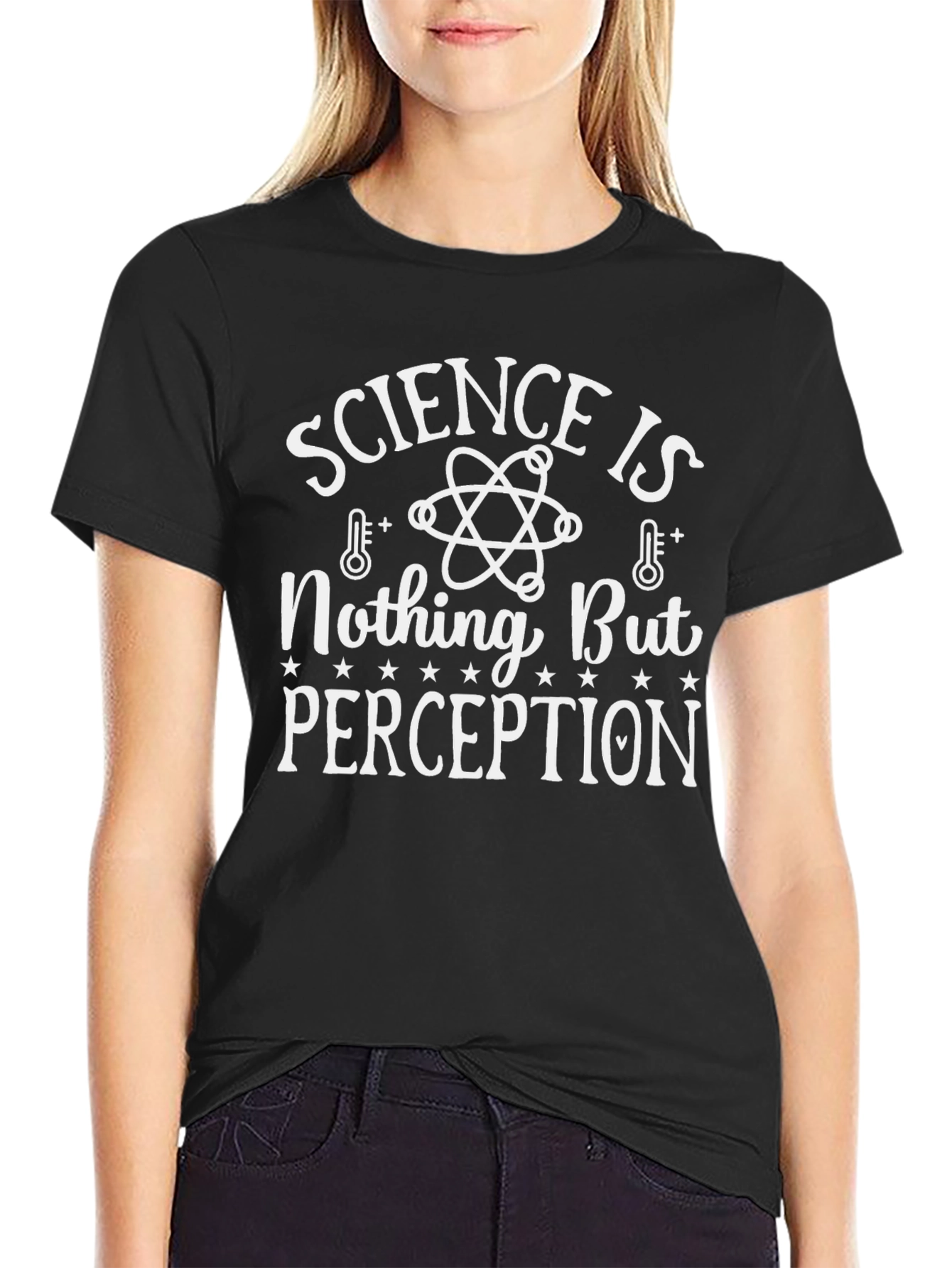 Black Science is Nothing But Perception Graphic Tee view 2
