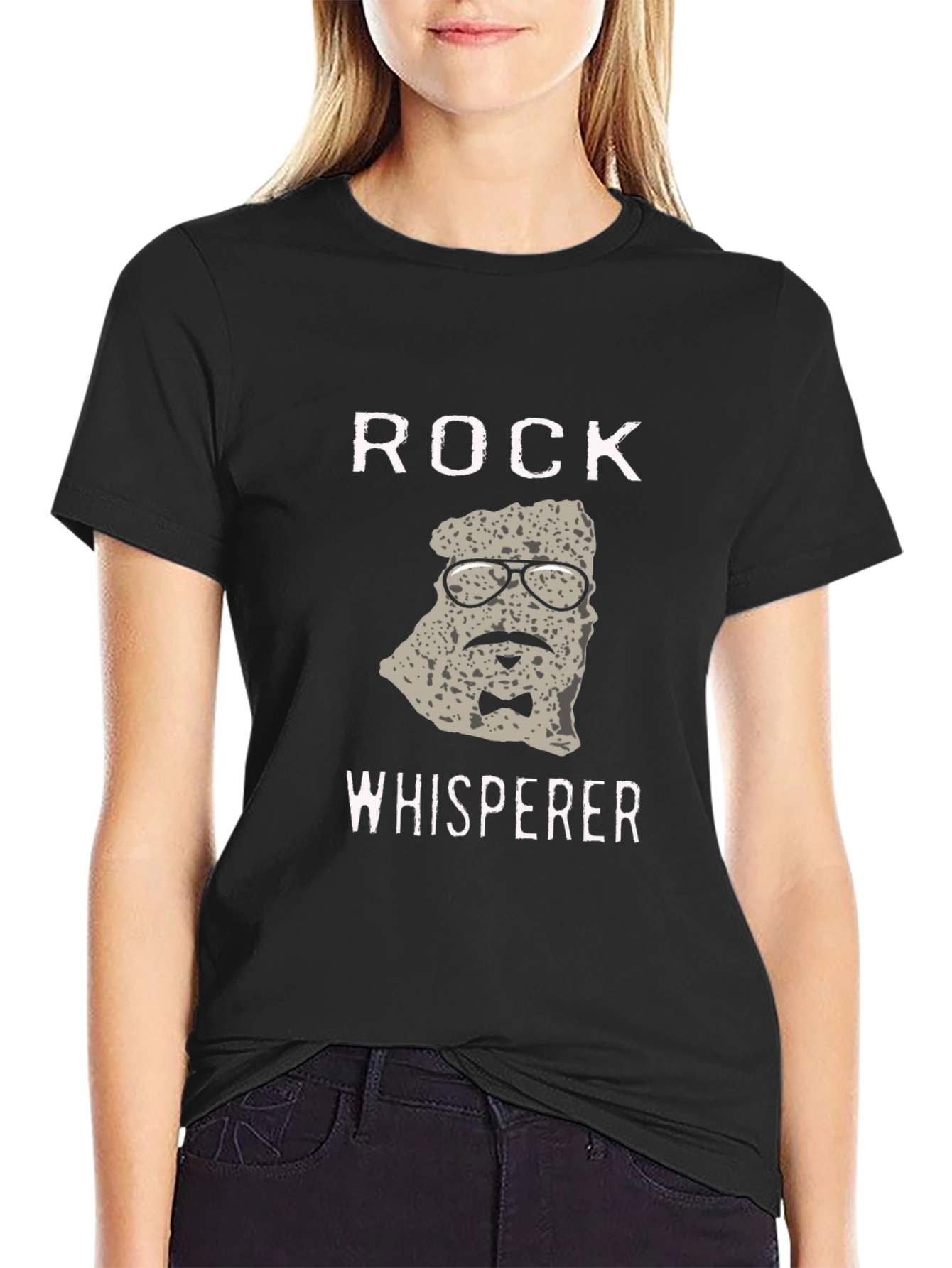 Black Rock Whisperer T-Shirt Funny Geology Shirt view 2