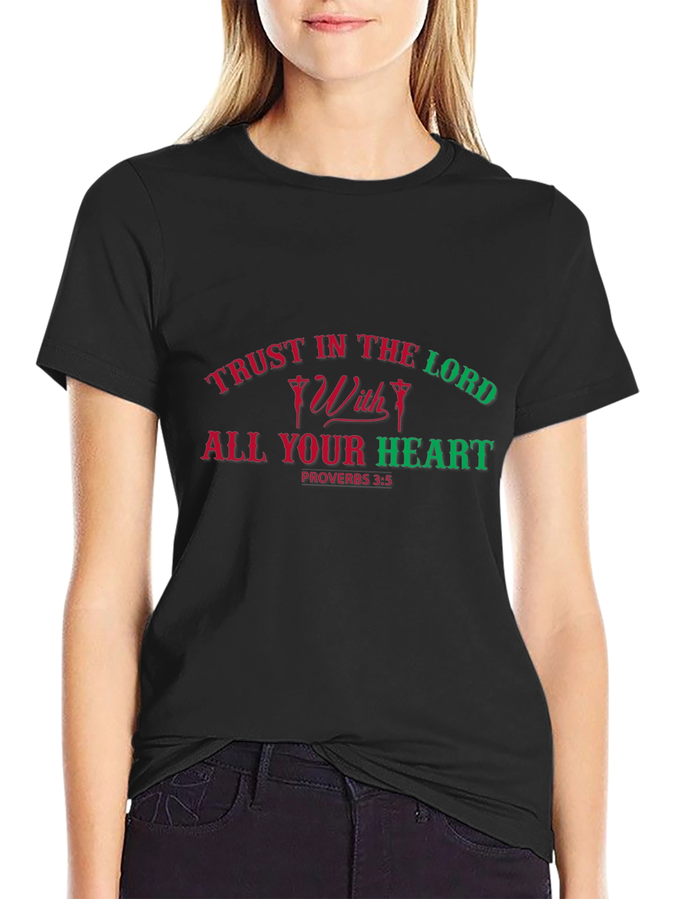 Black Trust in the Lord T-Shirt view 2