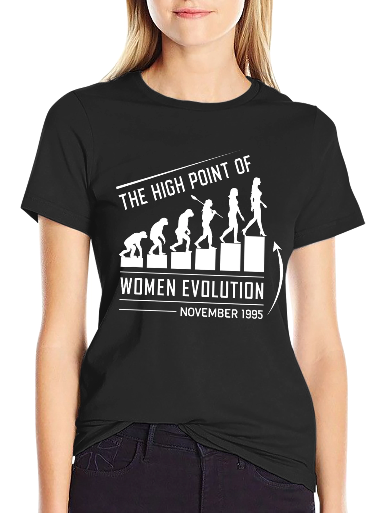 Black Women Evolution T-Shirt November 1995 view 2