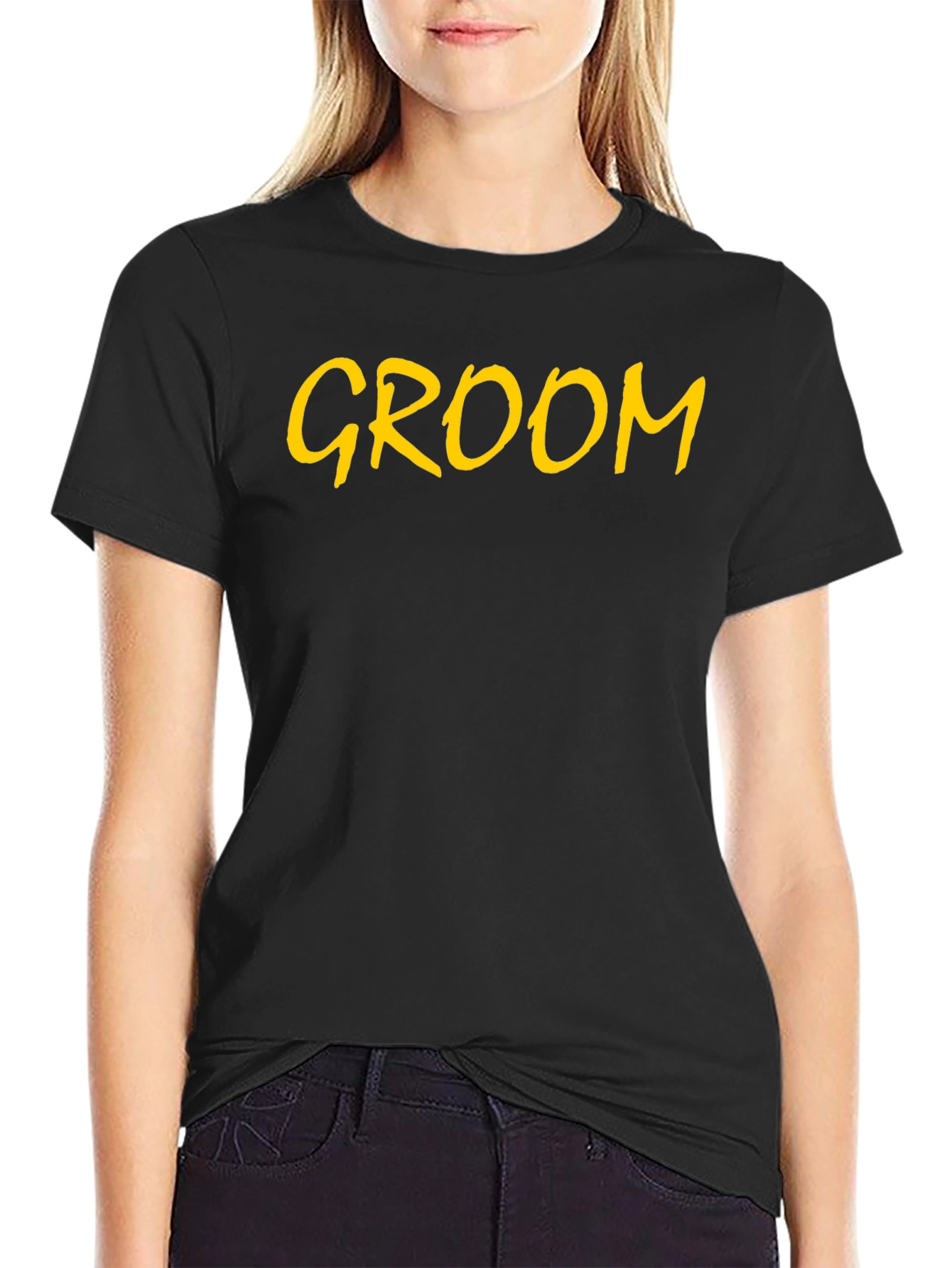 Black Groom Crew Tee - Wedding Party view 2
