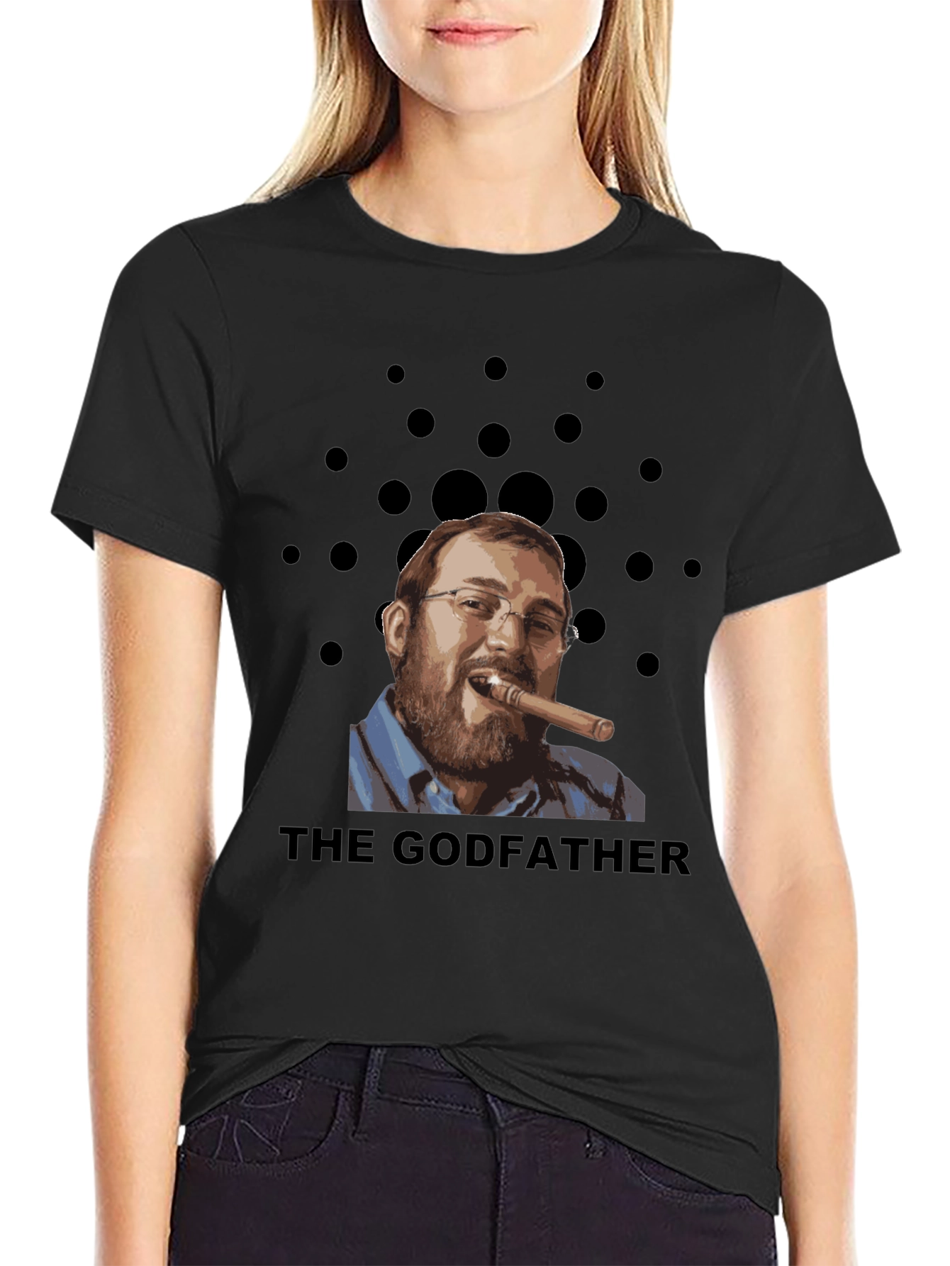 Black The Godfather Cardano T-Shirt view 2