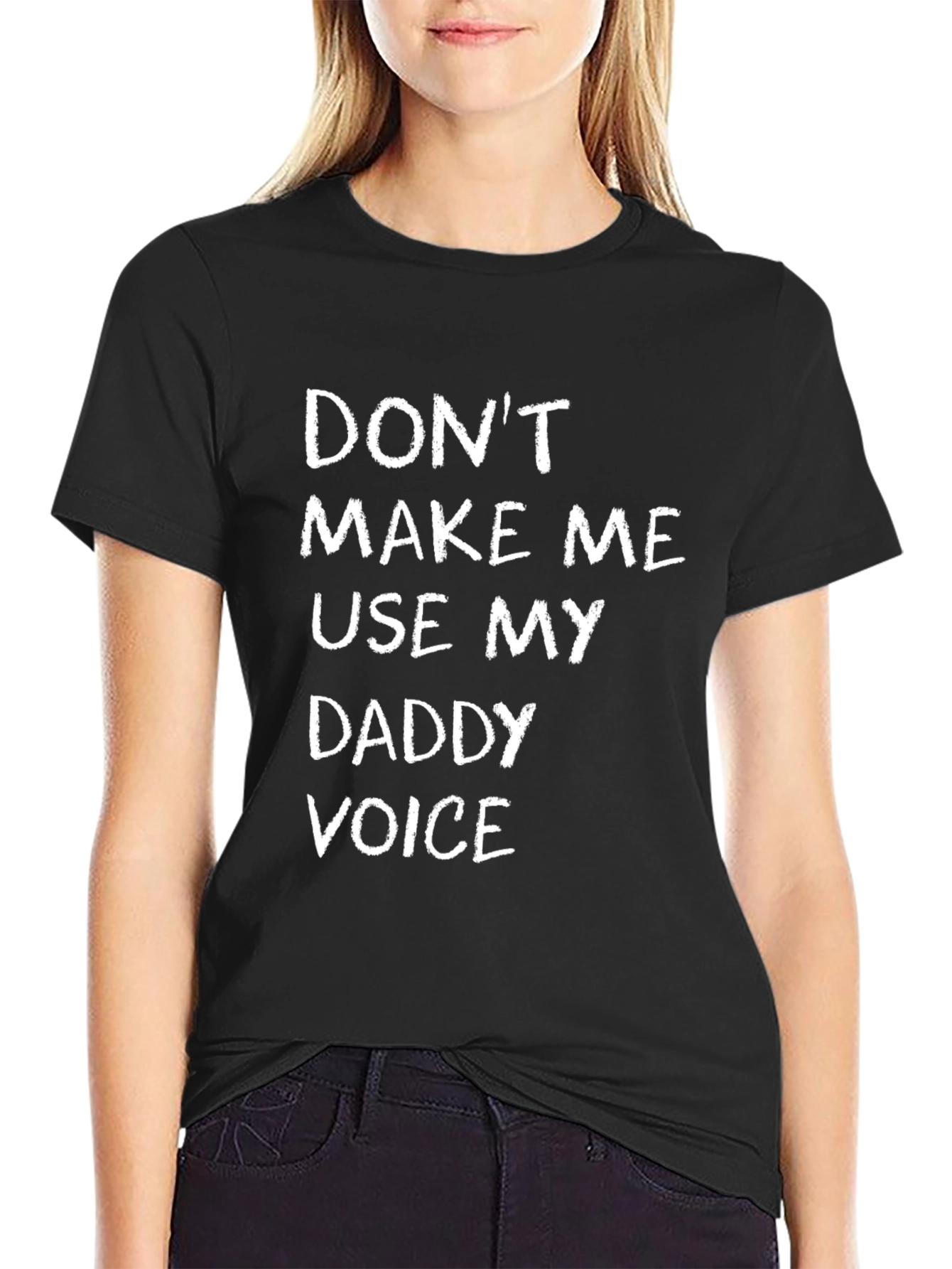 Black Don't Make Me Use My Daddy Voice T-Shirt view 2