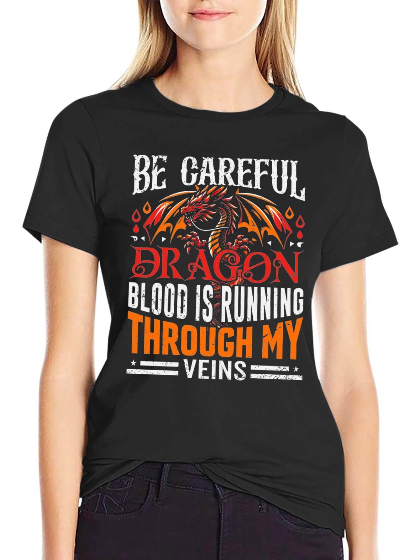 Black Dragon Blood Graphic T-Shirt view 2