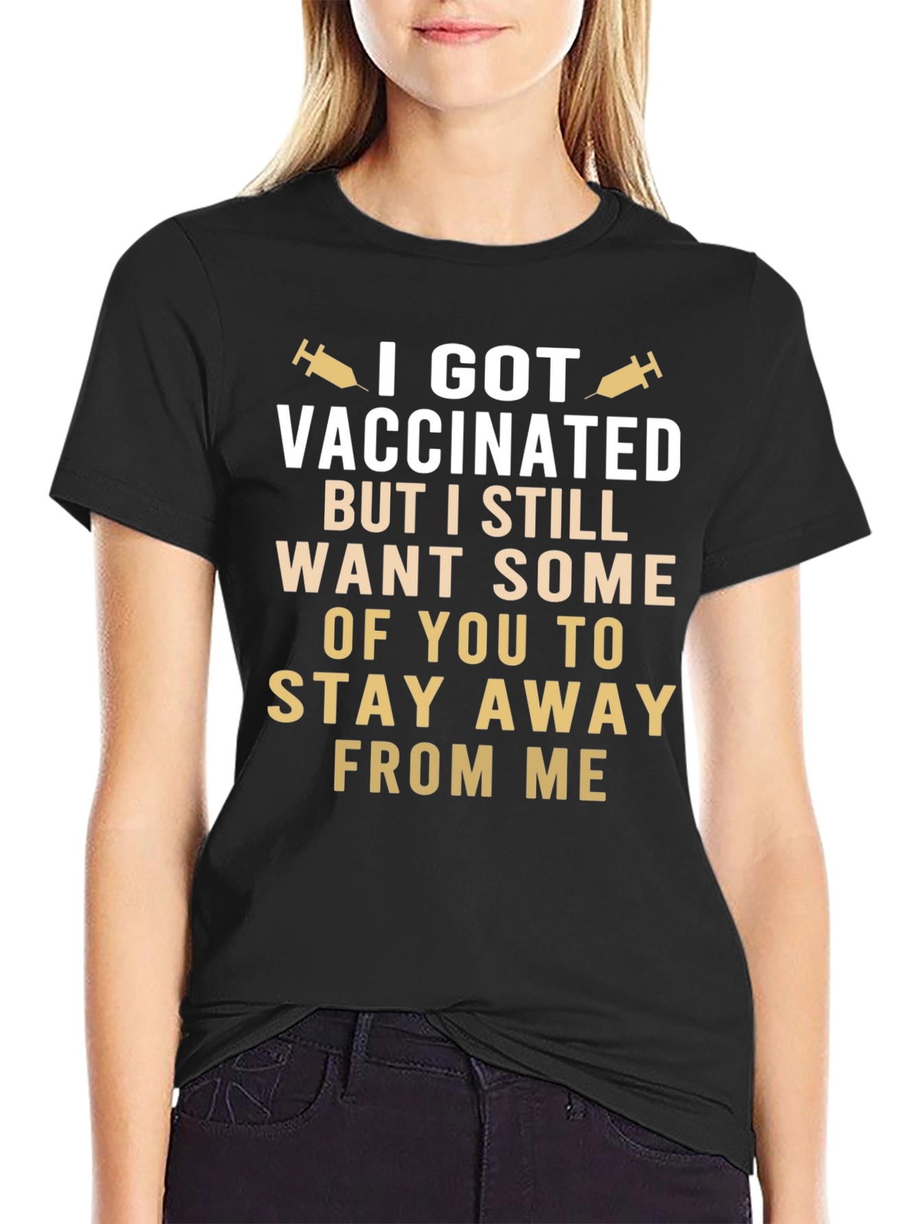 Vaccinated Stay Away Funny T-Shirt - 2