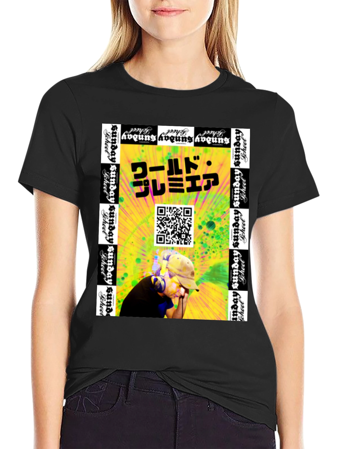 Black World Premiere Graphic Tee view 2