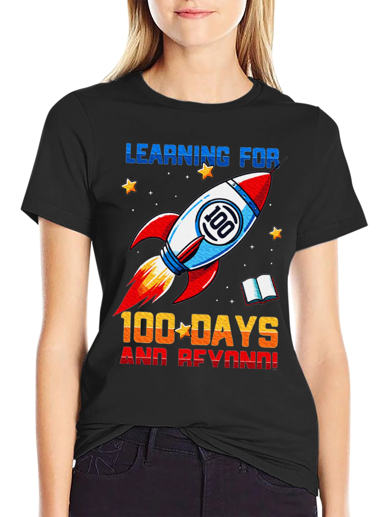 100 Days of School Rocket T-Shirt - 2