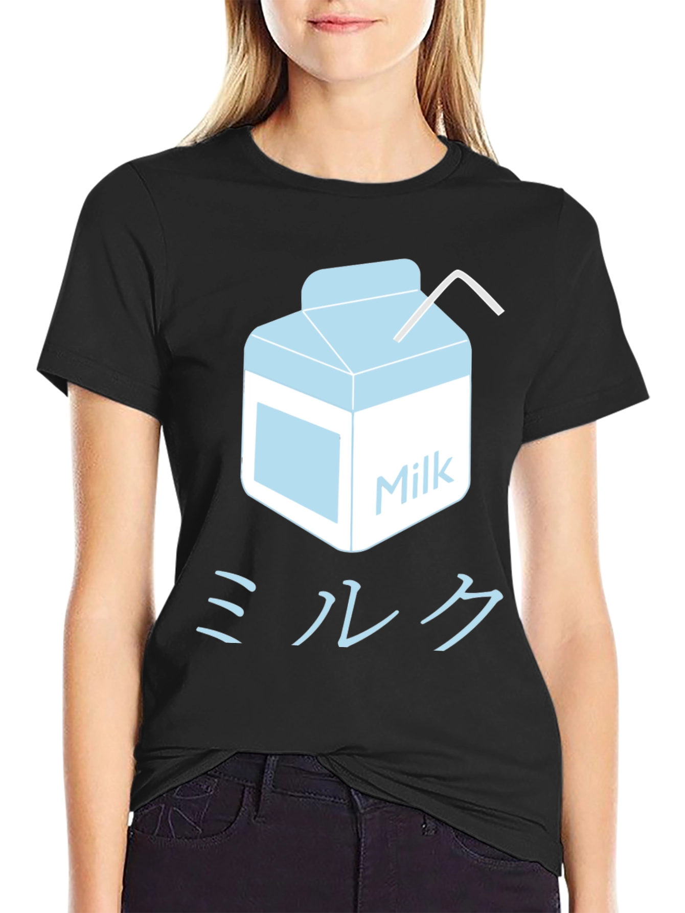 Black Milk Carton Graphic Tee - Japanese Inspired view 2