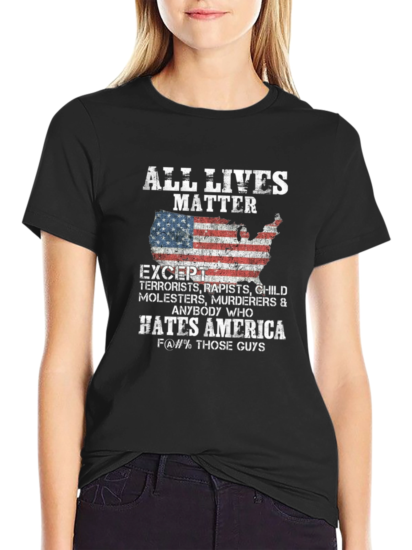 Black All Lives Matter Graphic T-Shirt view 2