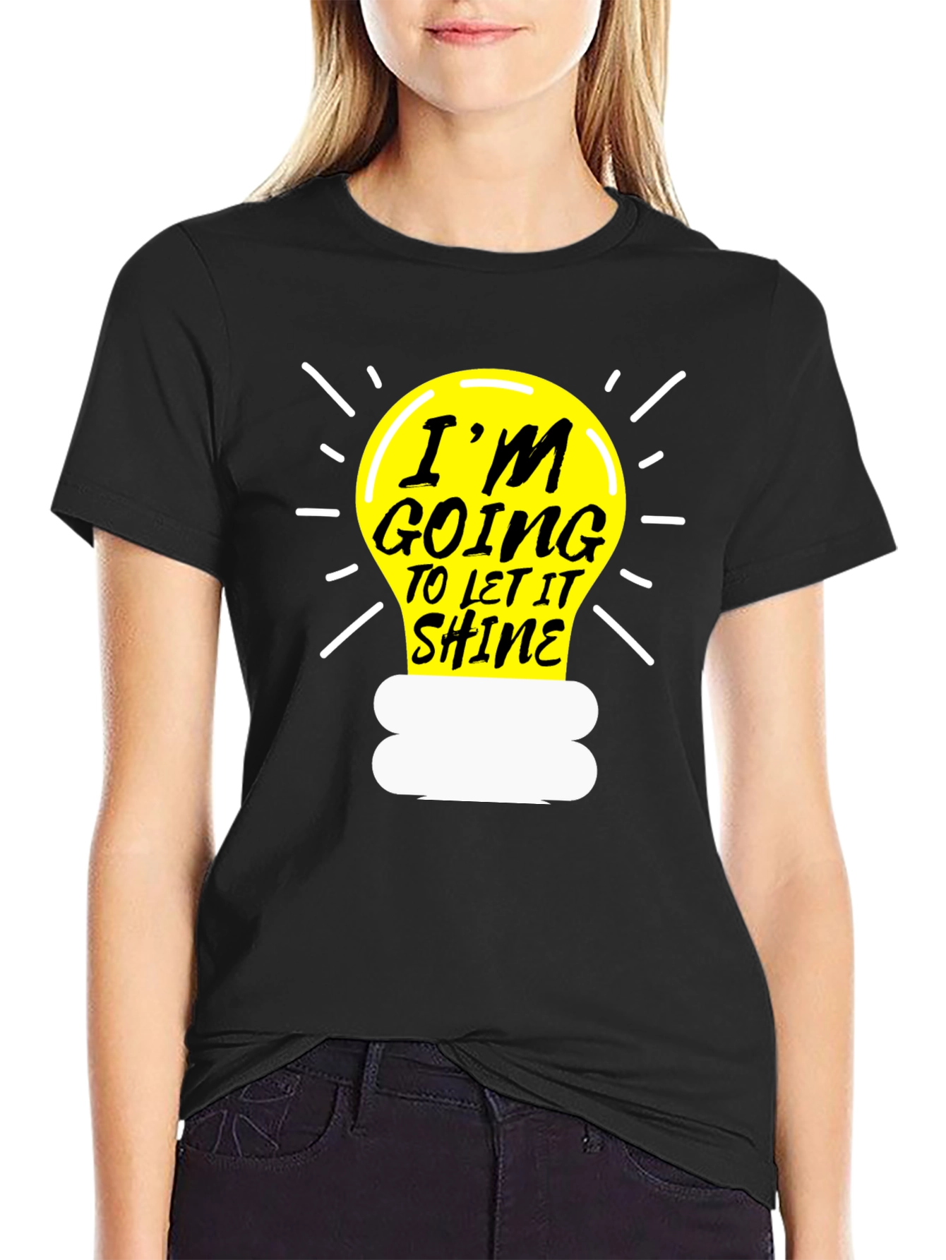 Black I'm Going to Let it Shine T-Shirt view 2