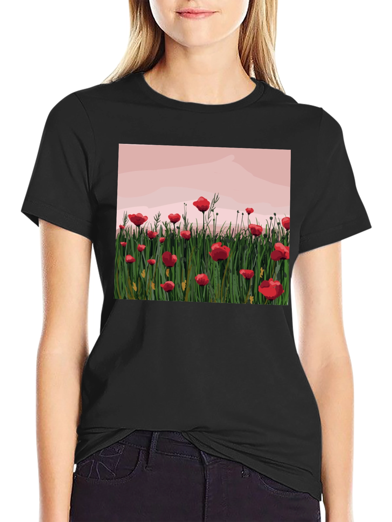 Poppy Field Graphic T-Shirt - 2
