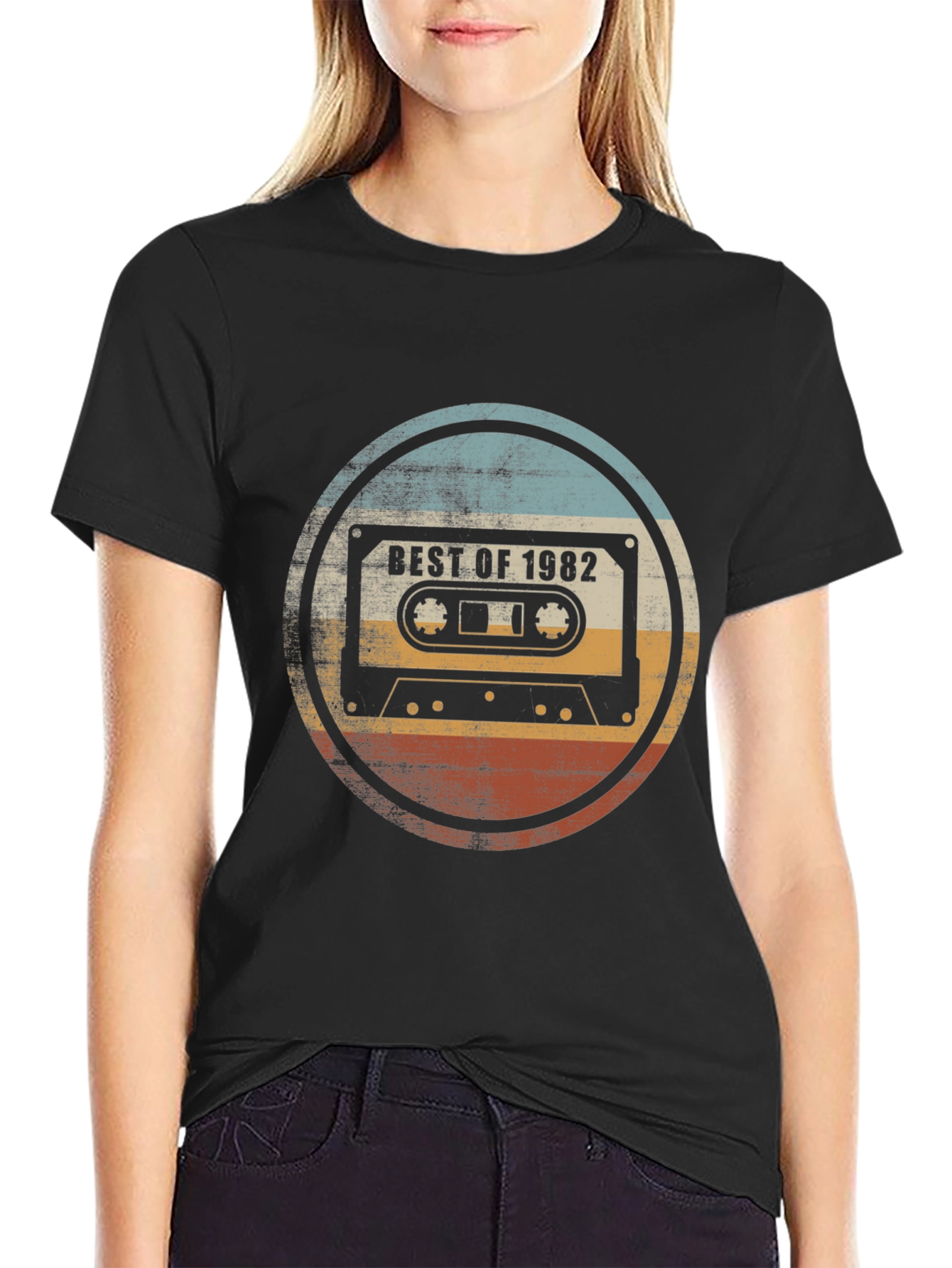 Black Best of 1982 Cassette Tape Graphic Tee view 2