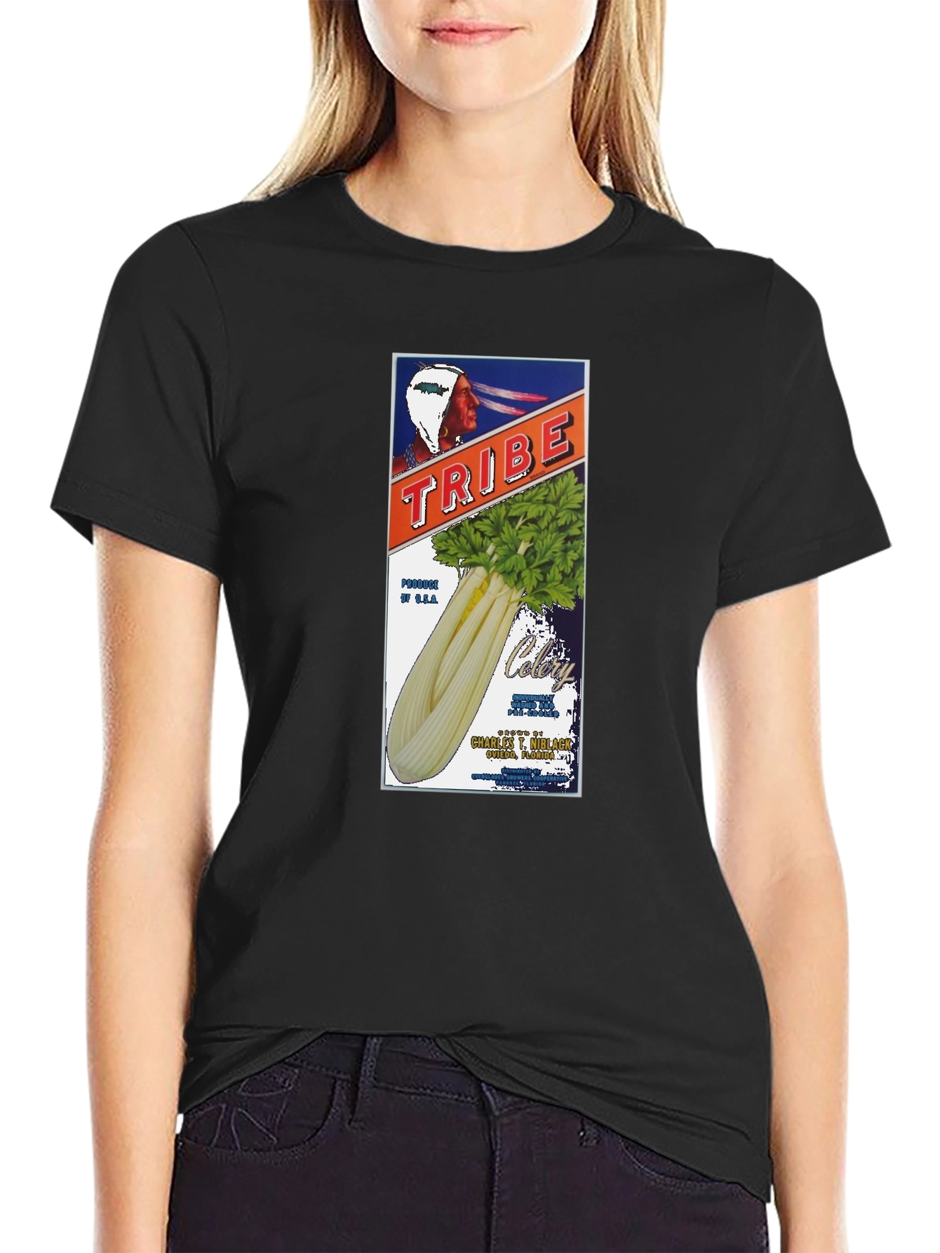 Tribe Celery Graphic T-Shirt - 2