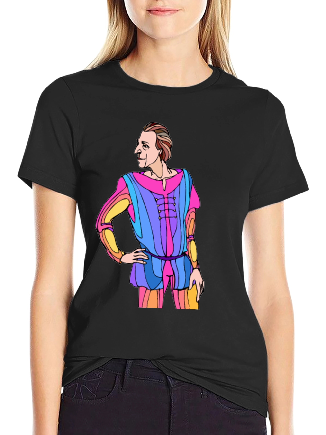 Black Renaissance Man Black Graphic Tee view 2