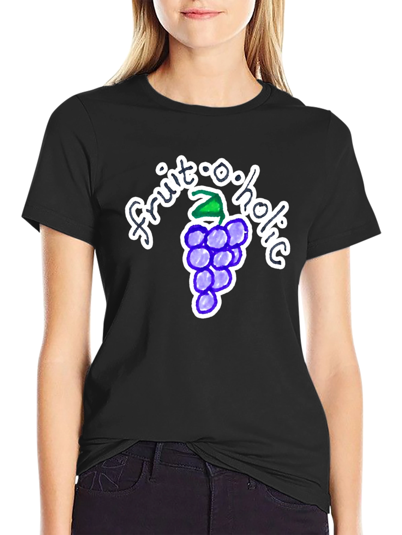 Black Fruit-o-holic Graphic T-Shirt view 2