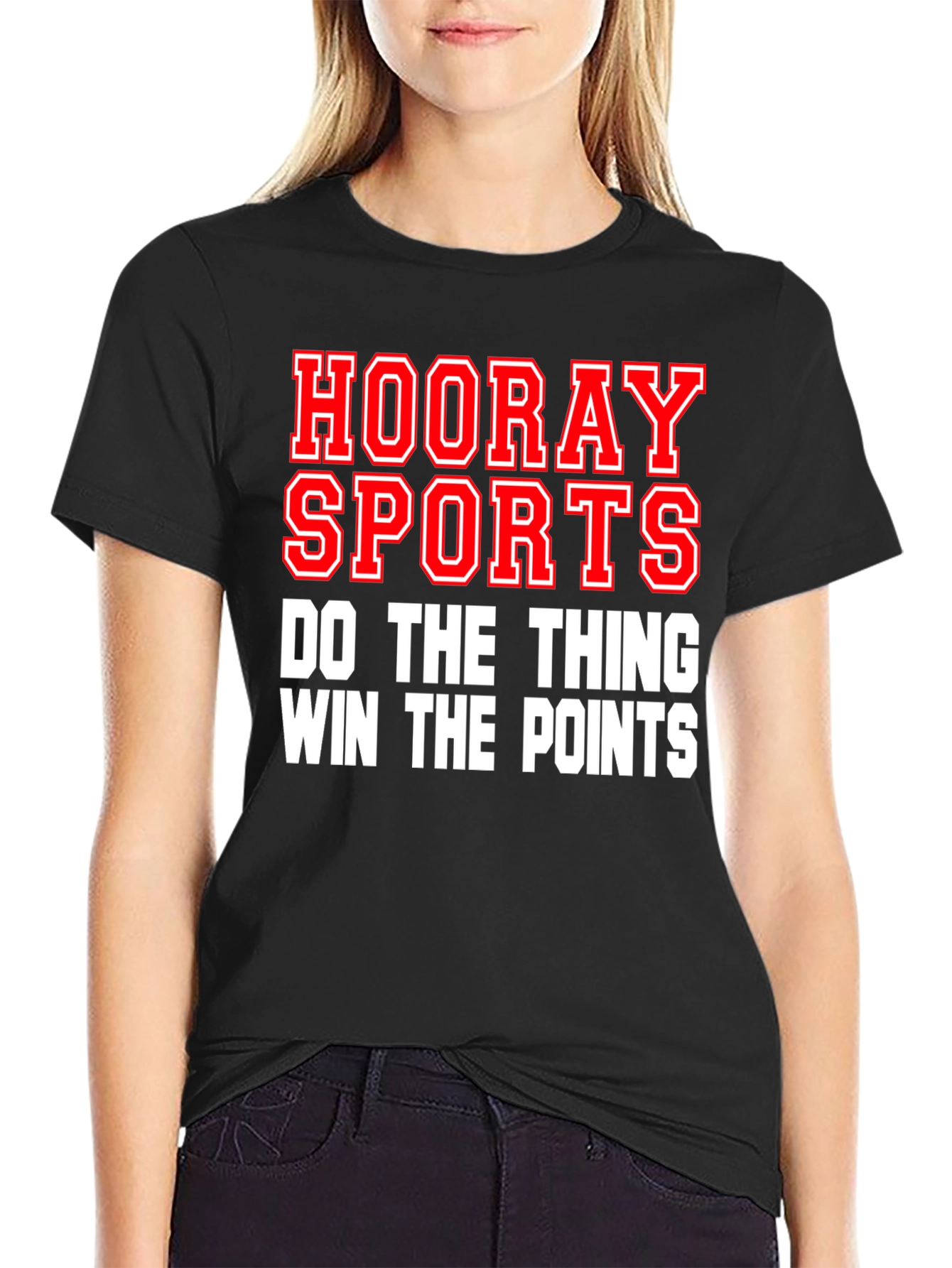 Black Hooray Sports Graphic T-Shirt view 2