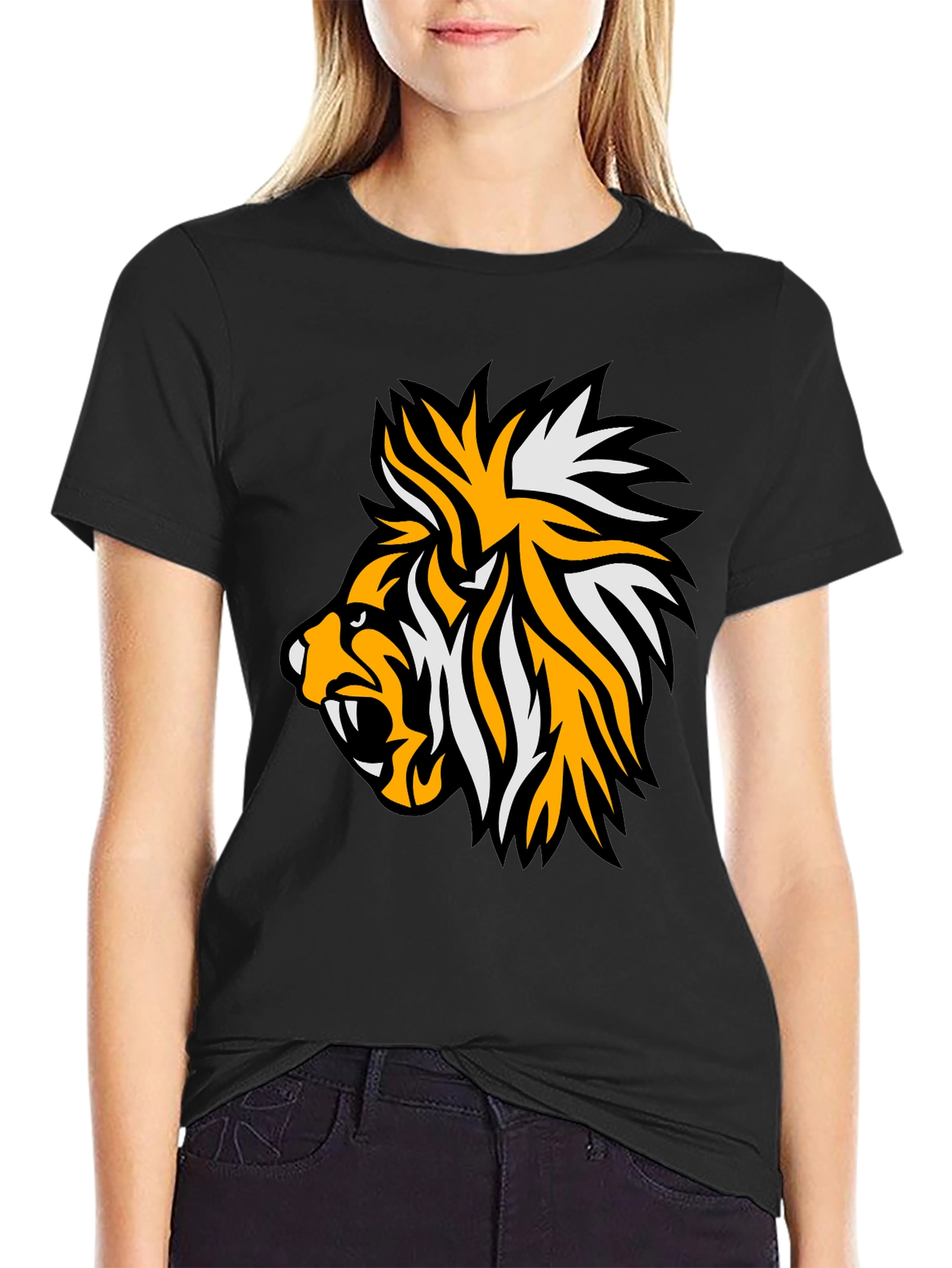 Black Bold Tiger Graphic Tee - Fierce Style! view 2