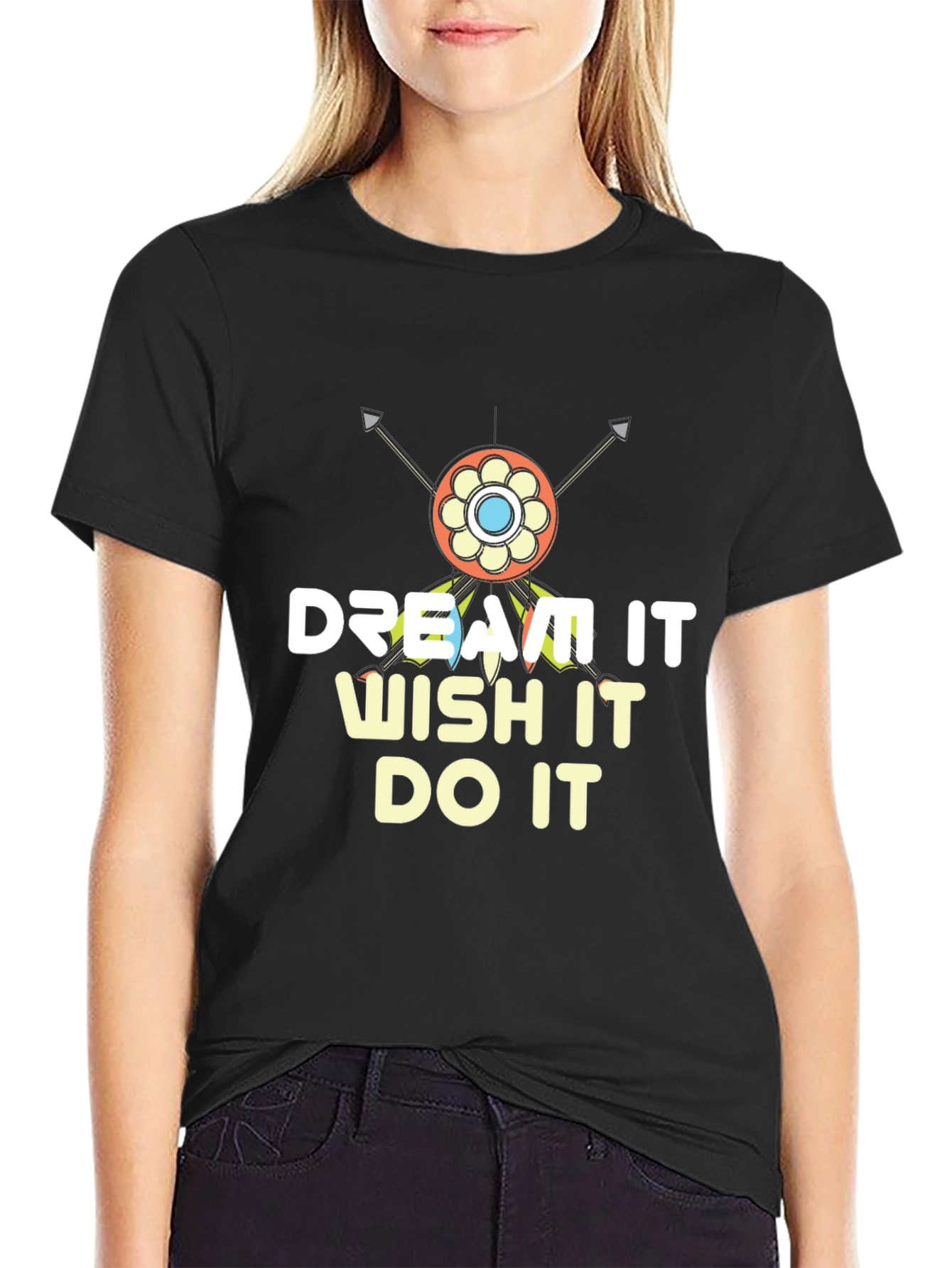 Black Dream It Wish It Do It T-Shirt view 2
