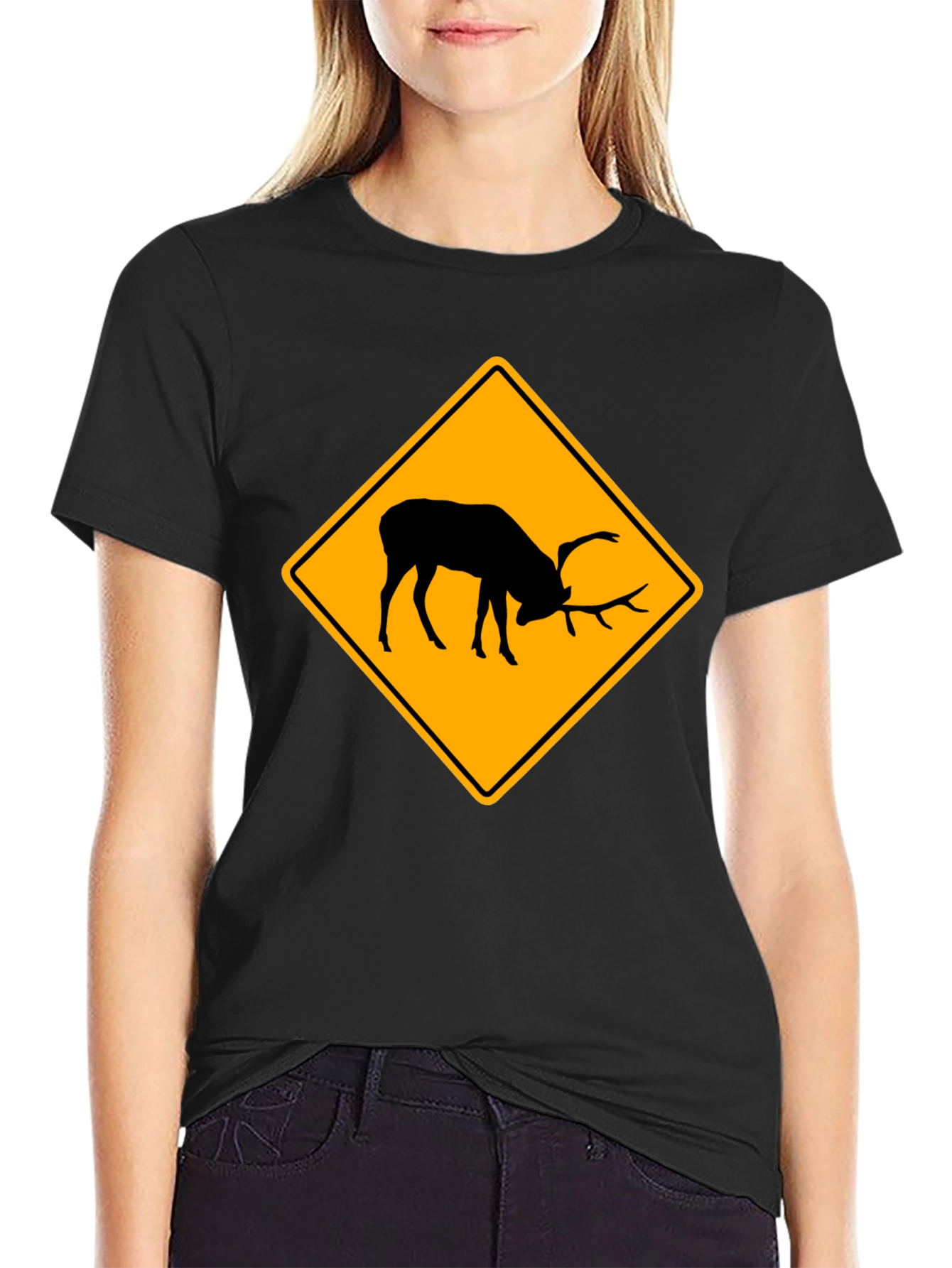 Black Elk Crossing Black T-Shirt - Wildlife Tee view 2