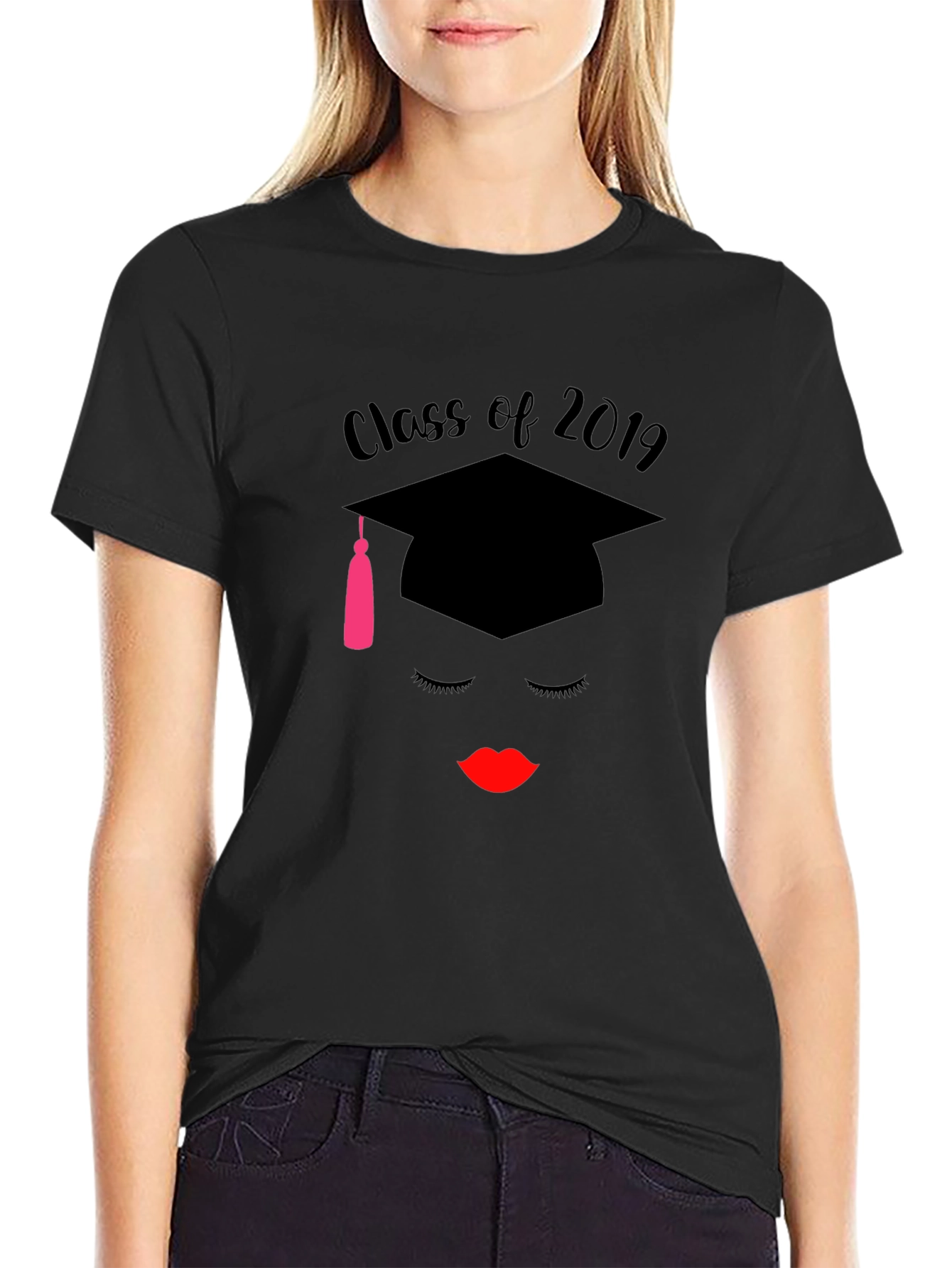 Black Class of 2019 Graduation T-Shirt view 2