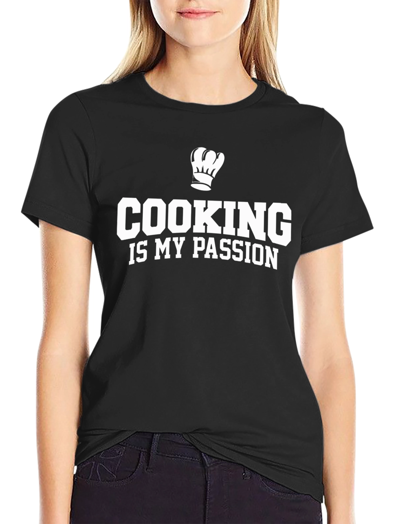 Cooking Is My Passion Chef Hat Graphic T-Shirt - 2