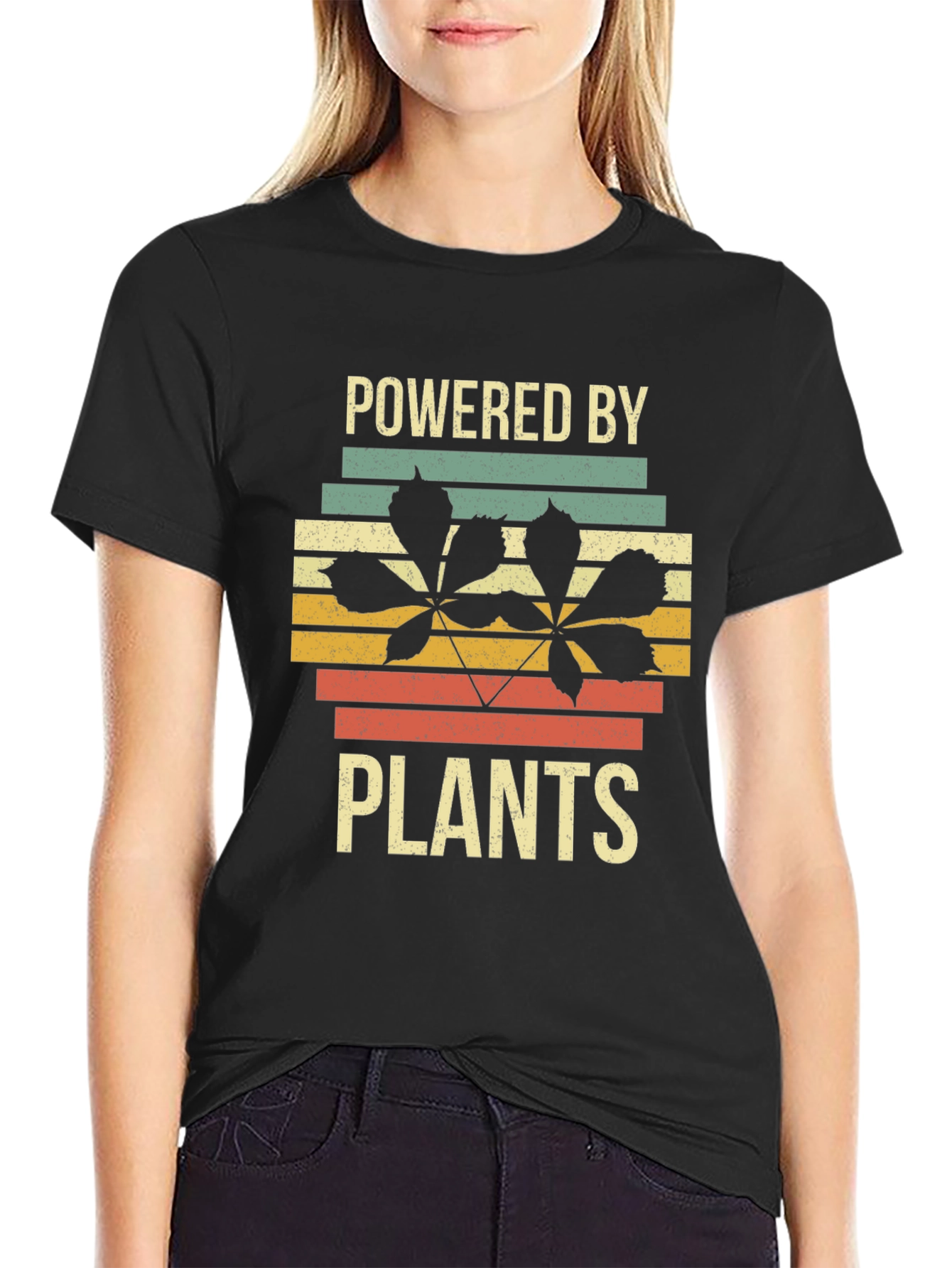 Powered by Plants Graphic Tee - Retro Style - 2