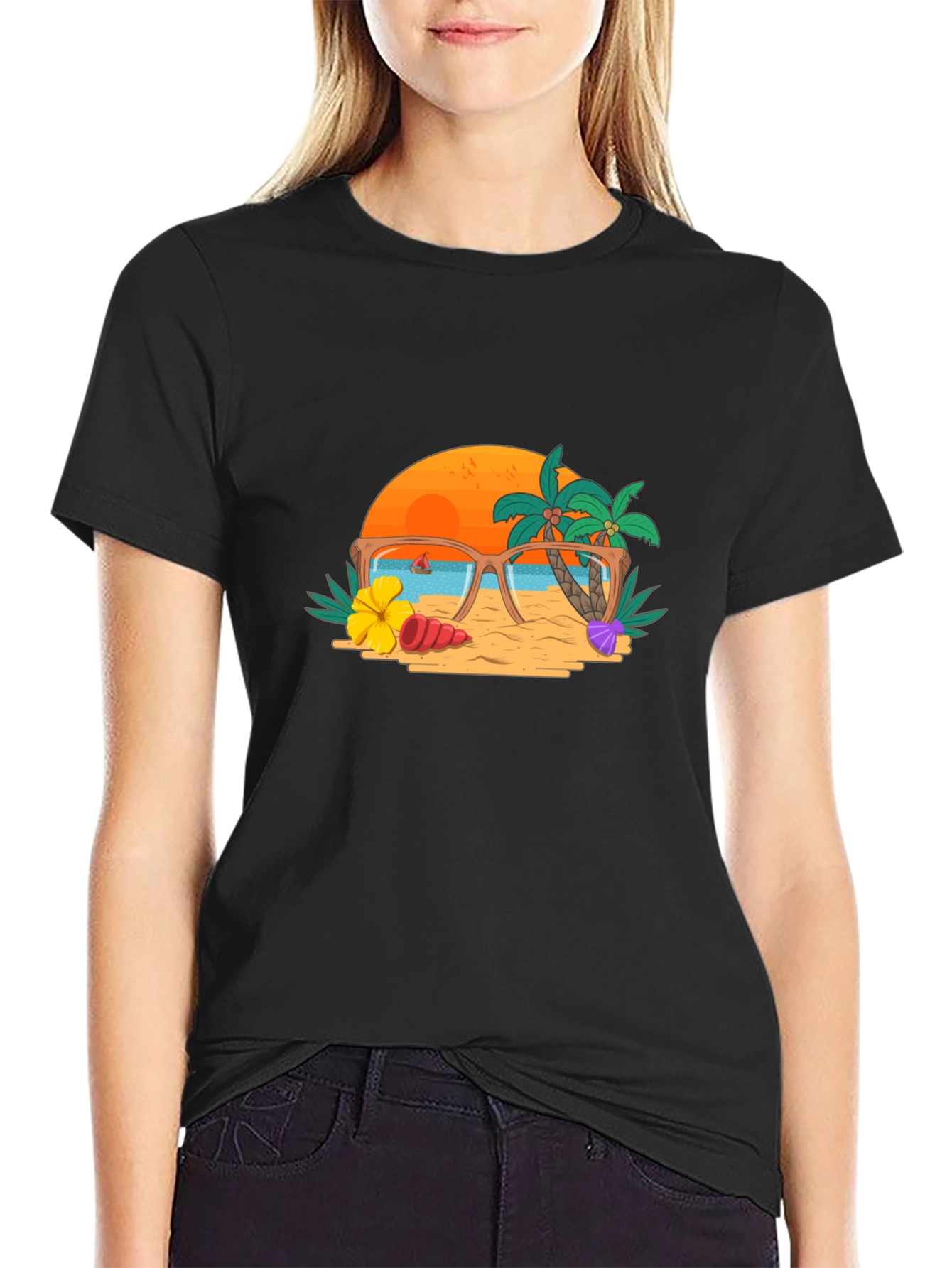 Summer Beach Graphic Tee - 2