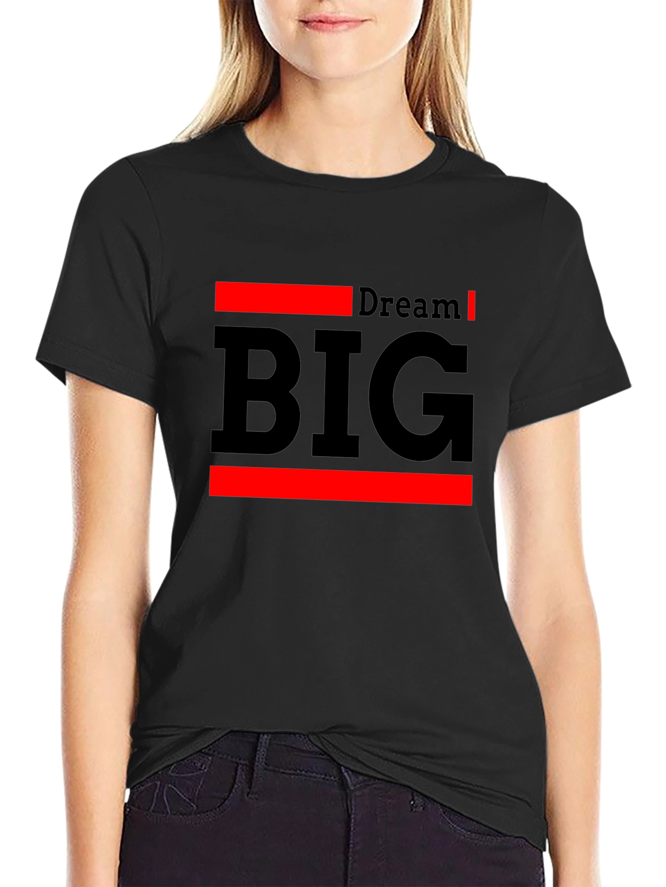 Black Dream Big Graphic T-Shirt view 2