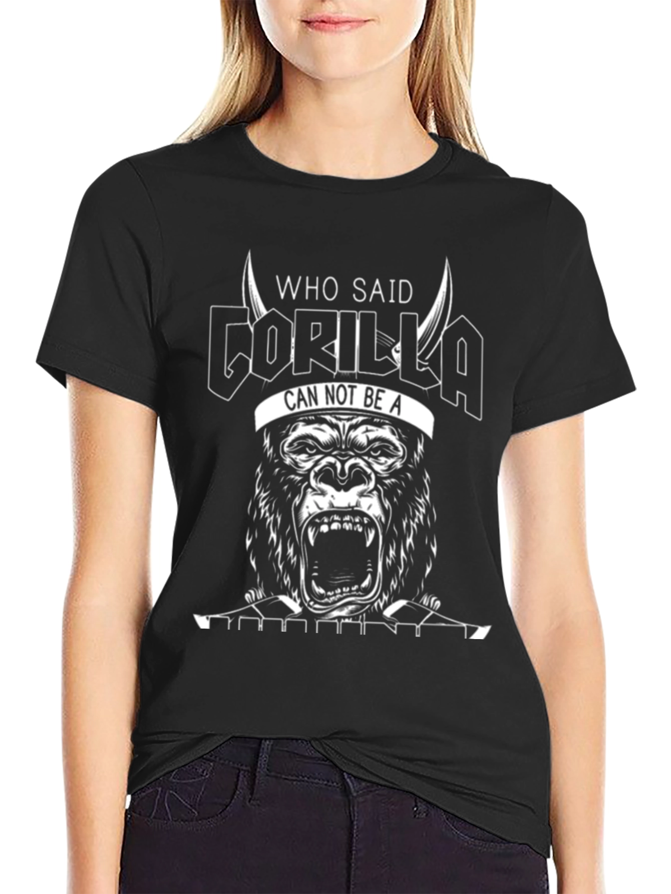 Black Gorilla Graphic Print Tee - Unleash Your Inner Beast view 2