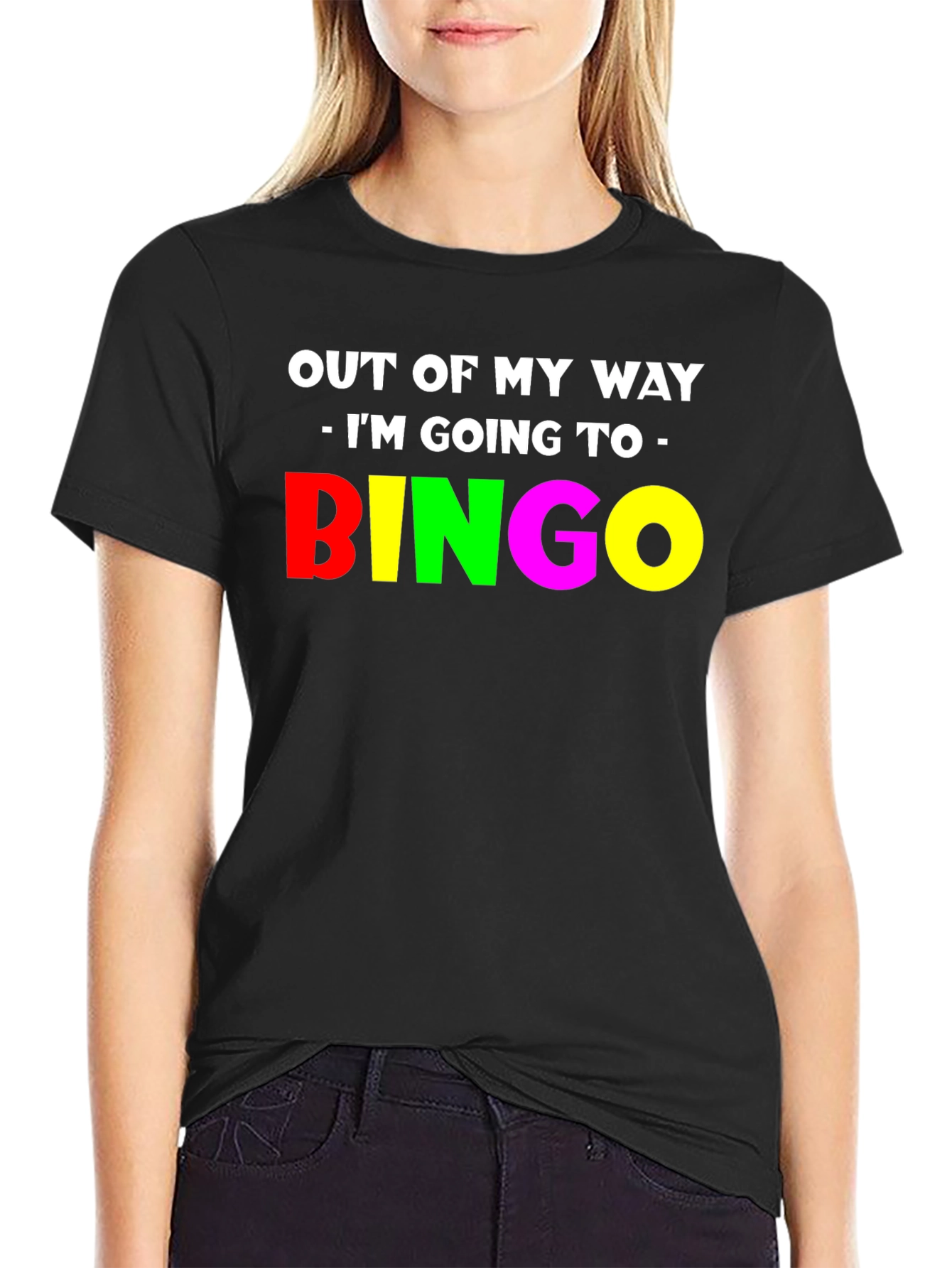 Black Bingo T-Shirt - Out of My Way! view 2